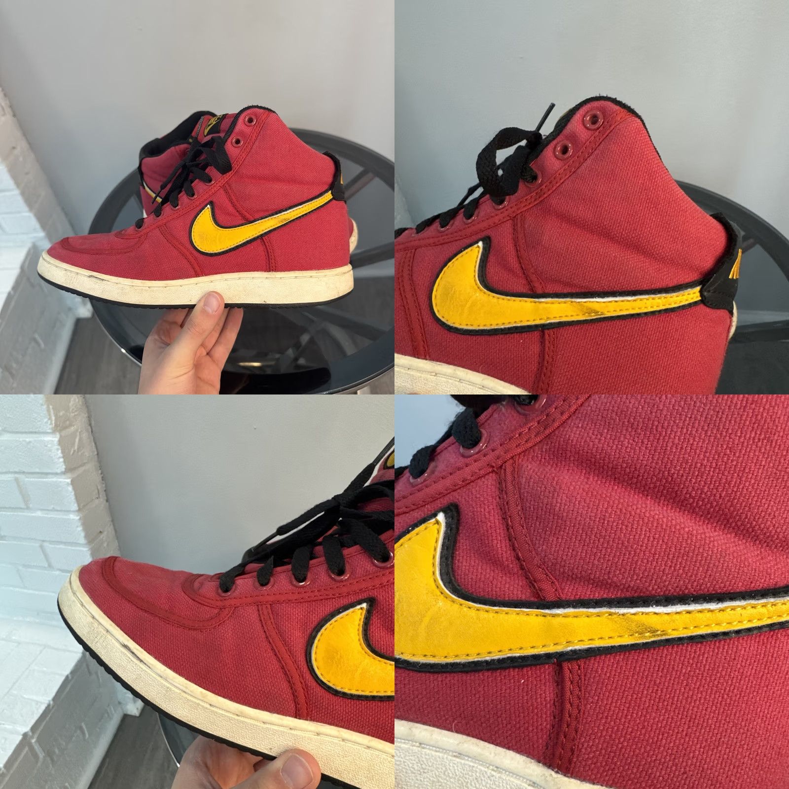 Nike VINTAGE Nike Vandal Hi Canvas Varsity Red & Yellow Athletic Sneaker 308852-671 Rare 2004 Men’s 9 Size US 9 / EU 42 - 9 Thumbnail