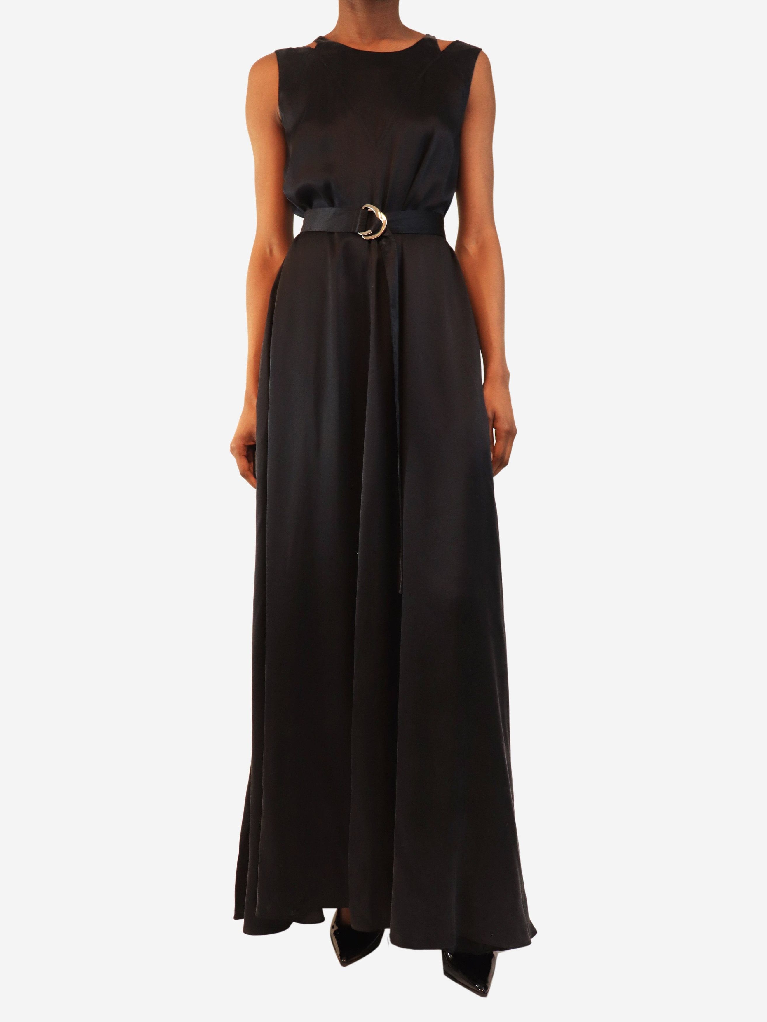Kenzo Black silk maxi dress - UK 8 Size S / US 4 / IT 40 - 1 Thumbnail