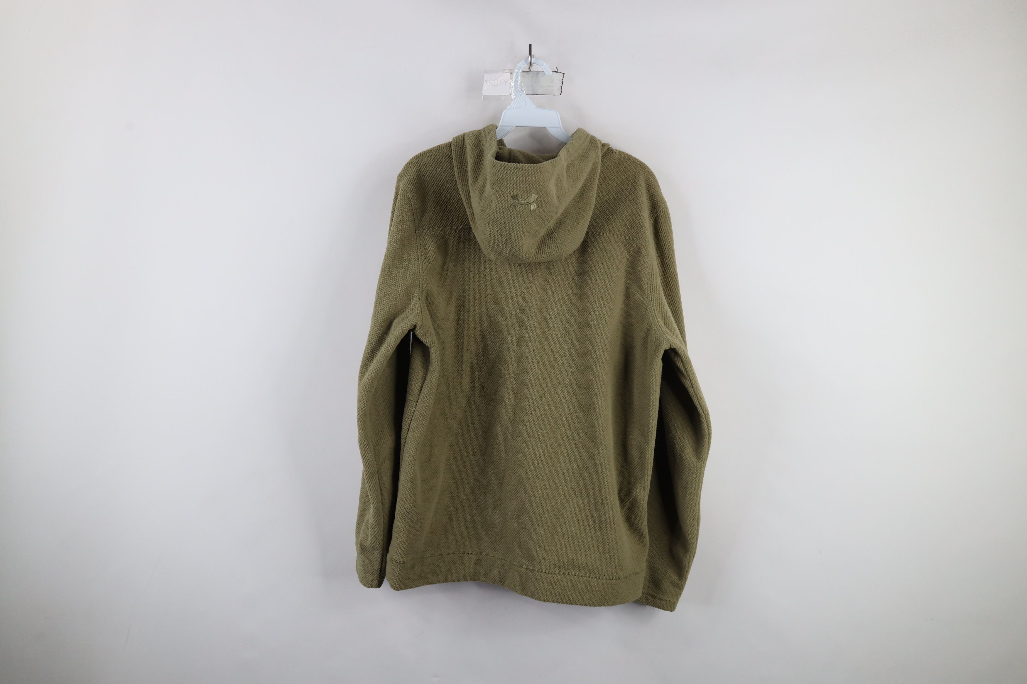 Under Armour × Vintage Under Armour ColdGear Thermal Waffle Fleece Hoodie Green Size US M / EU 48-50 / 2 - 9 Thumbnail