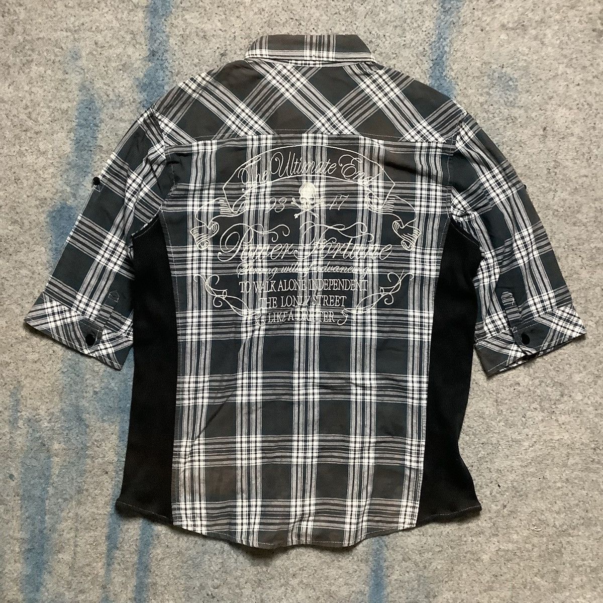 If Six Was Nine × KMRii × Le Grande Bleu (L.G.B.) Vintage Grangesta Standard Japan Mesh Punk Anarchy Poem Y2K Size US L / EU 52-54 / 3 - 14 Thumbnail
