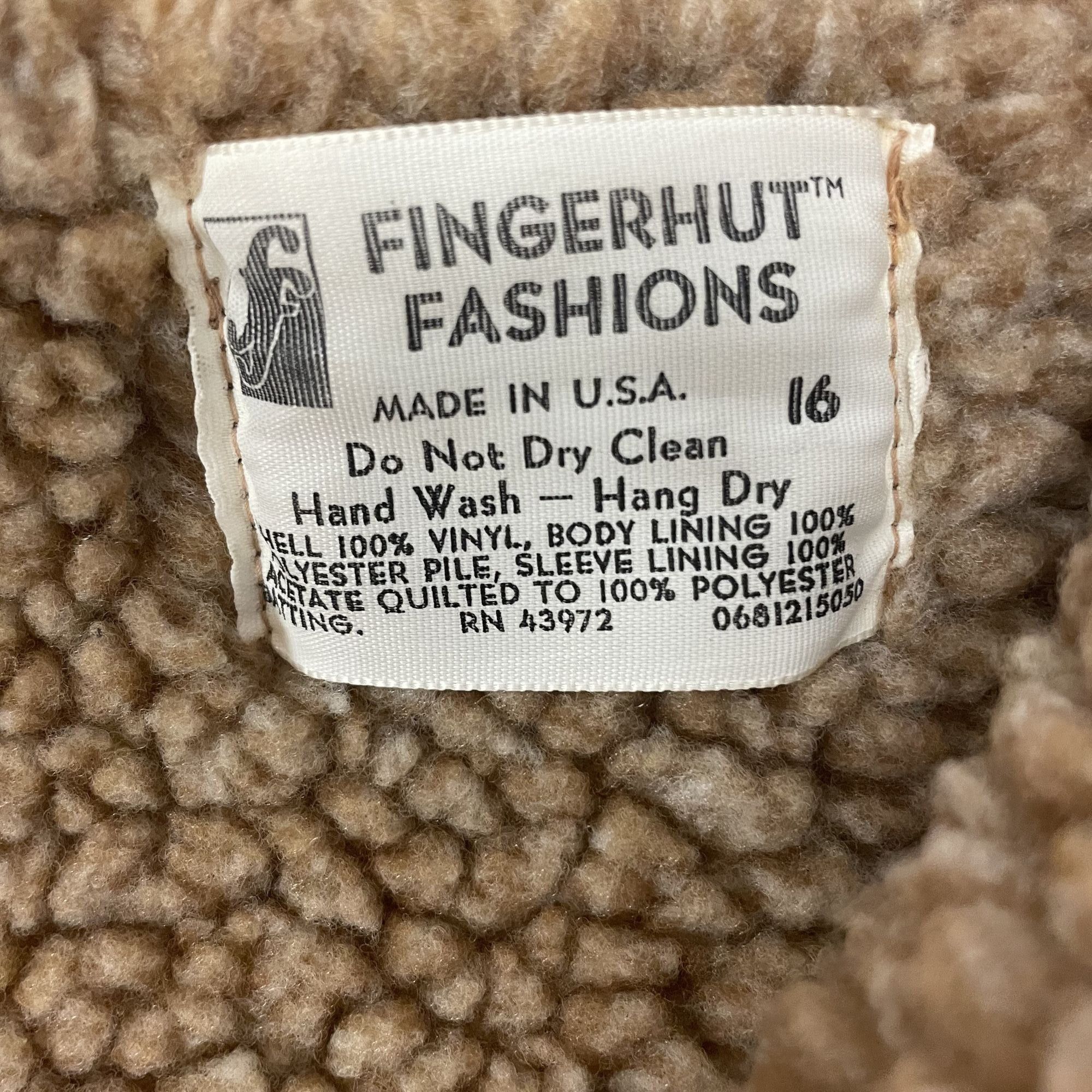 Other Vtg Fingerhut Brown FELTED Vinyl MOUNTAIN MAN Jacket Size XXL / US 16-18 / IT 52-54 - 9 Thumbnail