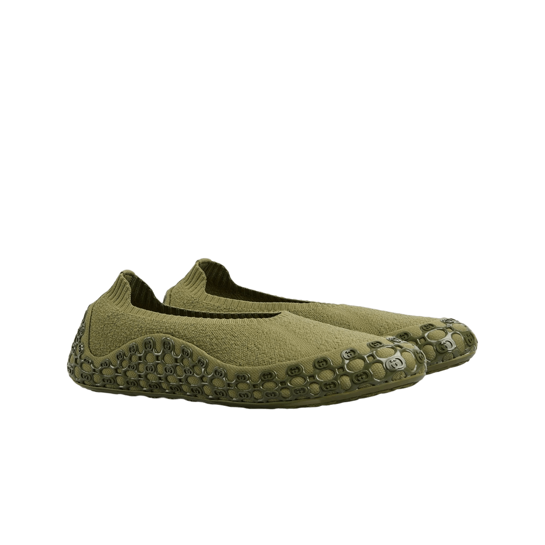 Gucci o1loc1c0226 825970 Men's Slip-On Sneakers in Dark Green Size US 9 / EU 42 - 2 Thumbnail
