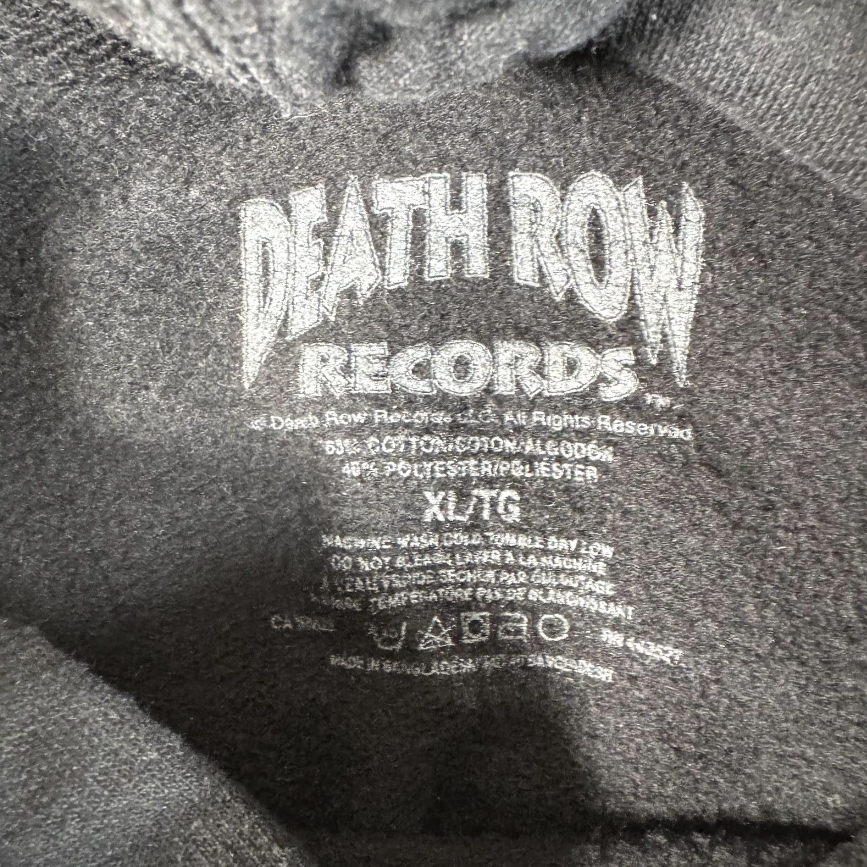 Vintage Snoop Dogg Hoodie Death Row Records Mens XL Black Graphic Pullover Sweatshirt Size US XL / EU 56 / 4 - 5 Thumbnail