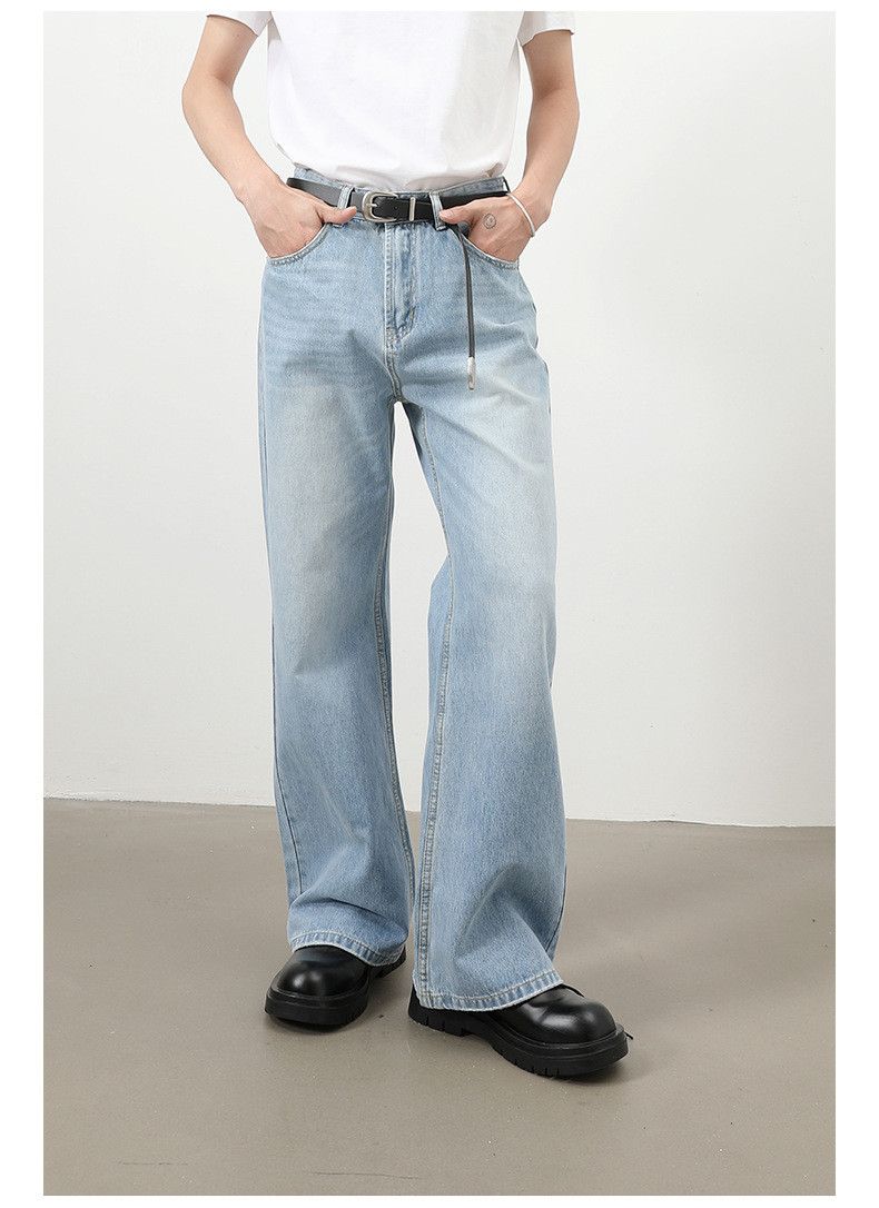 Japanese Brand Men's Japanese Retro Straight Street Classic Washed Jeans Size US 34 / EU 50 - 2 Thumbnail
