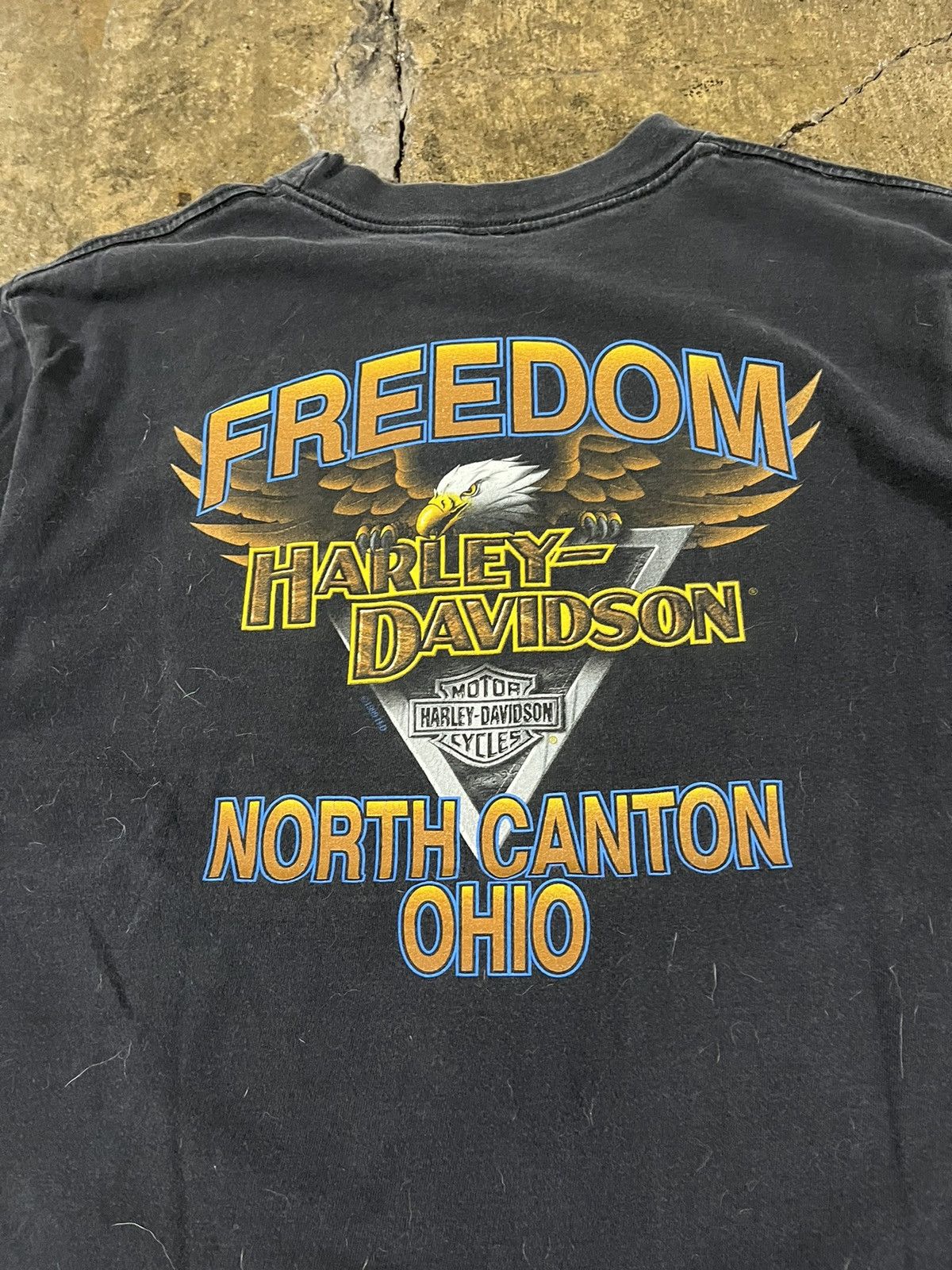 Harley Davidson × Vintage Crazy Vintage 90s Harley Davidson Biker Grunge Logo Tee Size US M / EU 48-50 / 2 - 7 Thumbnail