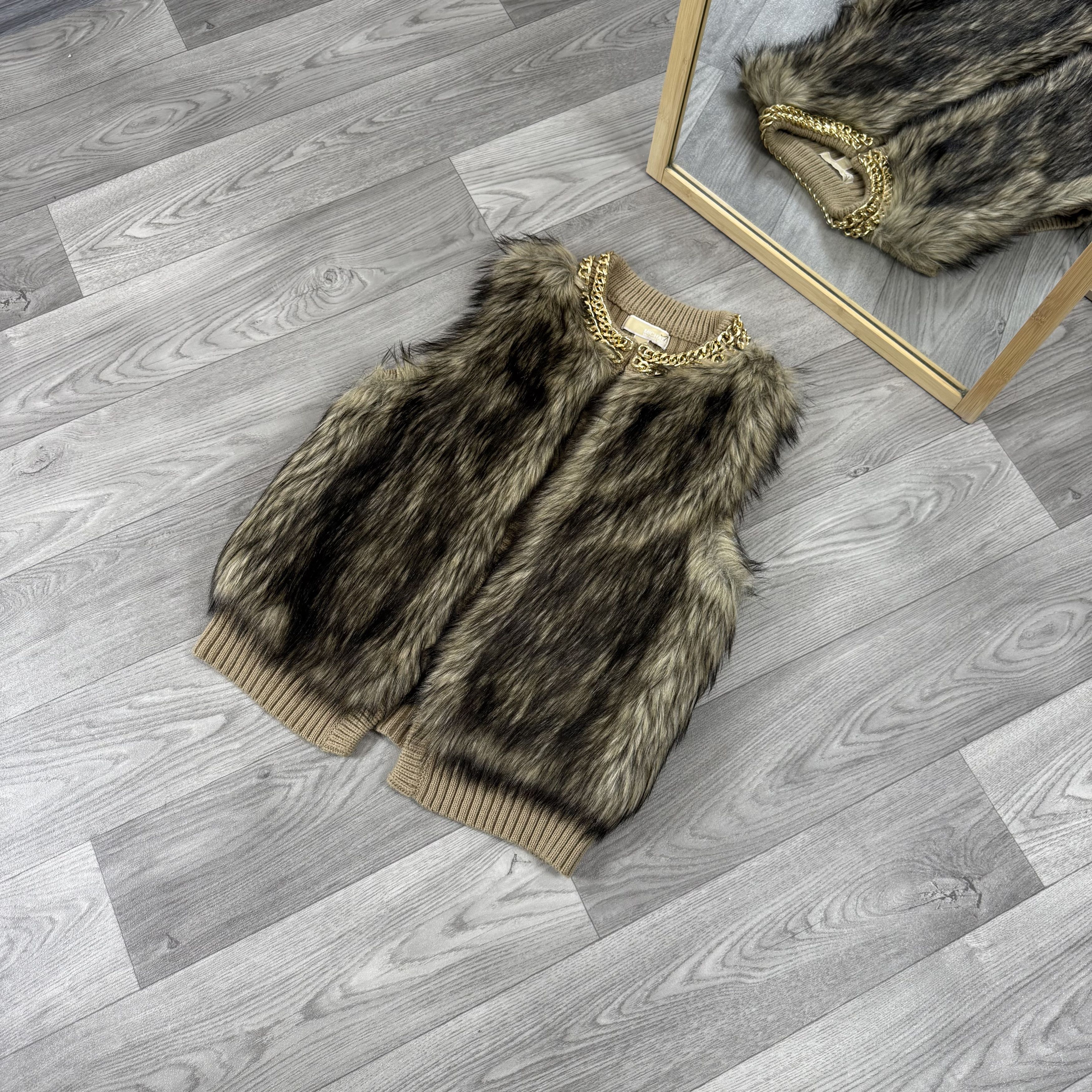 Michael Kors Michael Kors Coyote Faux Fur Vest Jacket Size M / US 6-8 / IT 42-44 - 5 Thumbnail
