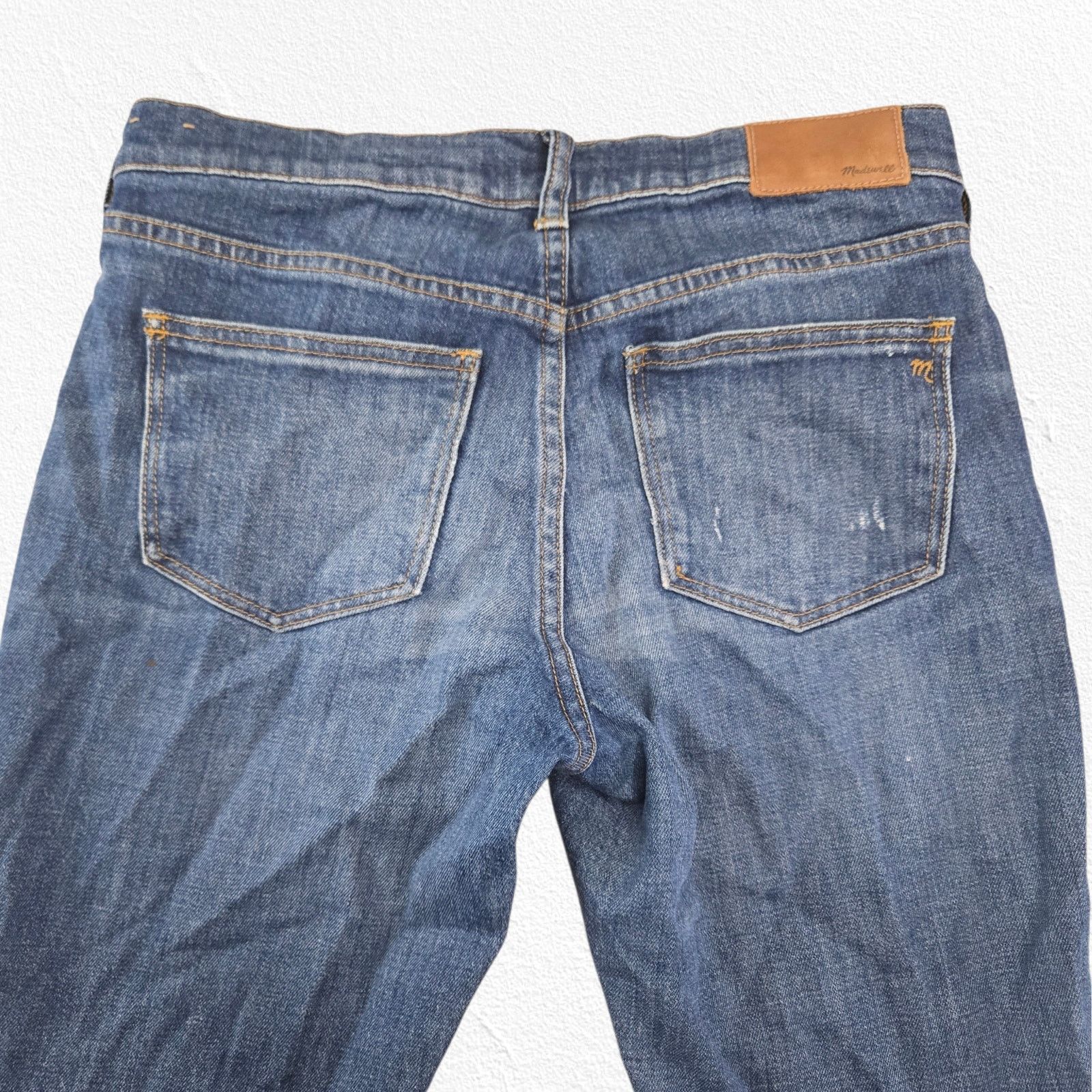 Madewell Madewell Slim Boyjean Raw Hem Distressed Jeans Size 25 Size 25" / US 0 / IT 36 - 9 Thumbnail