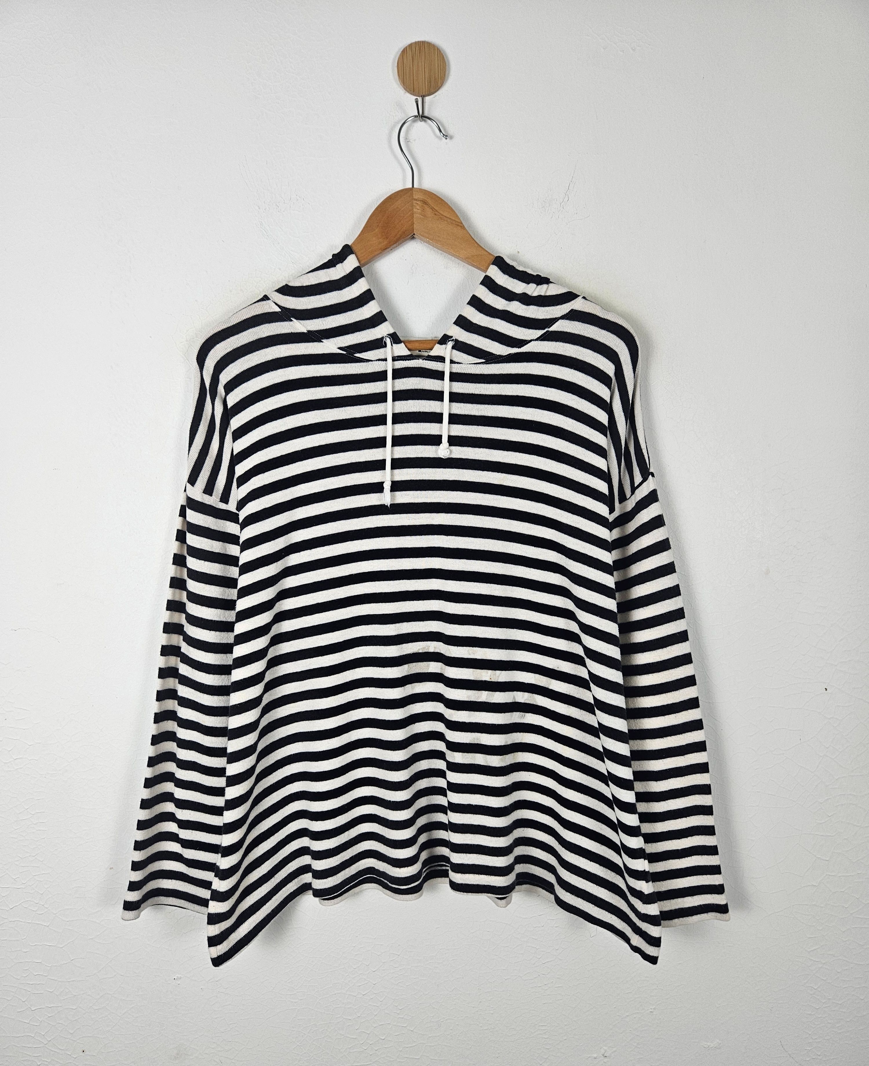 Issey Miyake Issey Miyake Tsumori Chisato IS Stripe Hoodie Sweater Size US XL / EU 56 / 4 - 1 Thumbnail