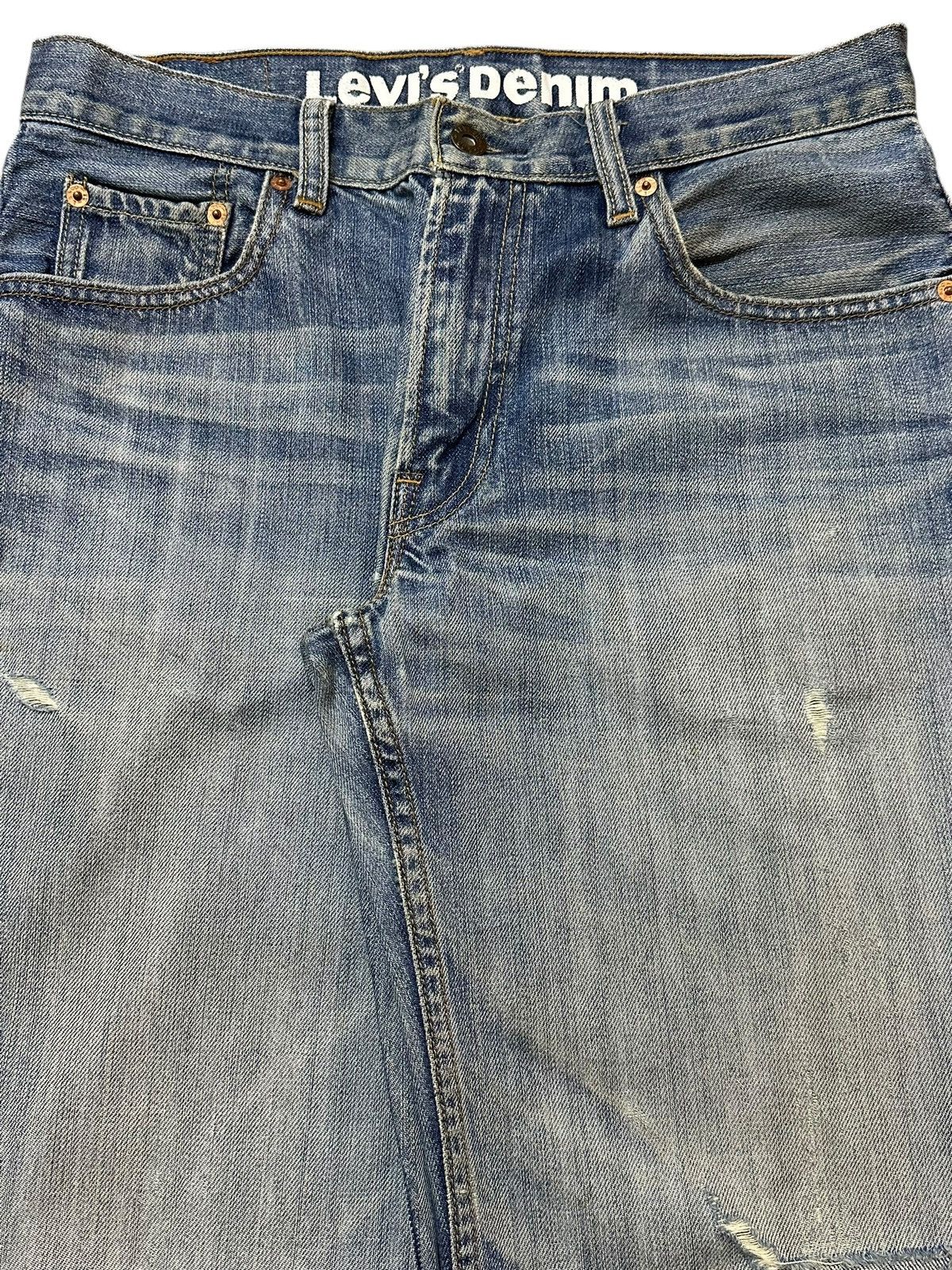 Levi's Vintage Levis 502 Regular Straight Faded Wash Distress Jeans Size US 31 - 4 Thumbnail