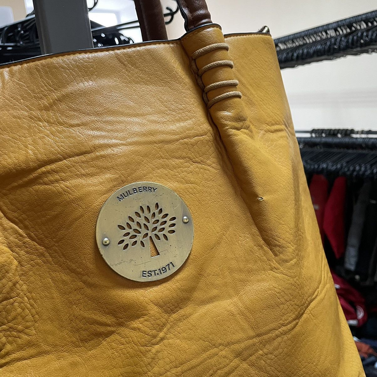 Leather × Mulberry Vintage Mulberry beautiful leather bag Luxury old money merc Size ONE SIZE - 2 Thumbnail
