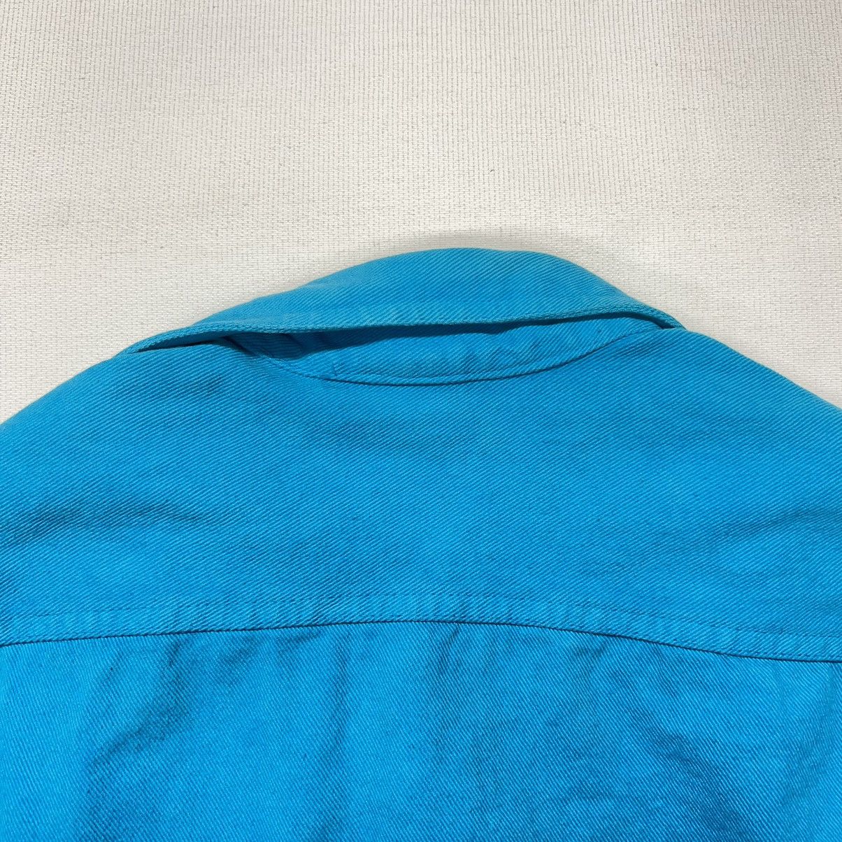 Vintage VTG Garron Jean Jacket Blue Denim Button Dyed Washed Y2K Size M / US 6-8 / IT 42-44 - 16 Thumbnail