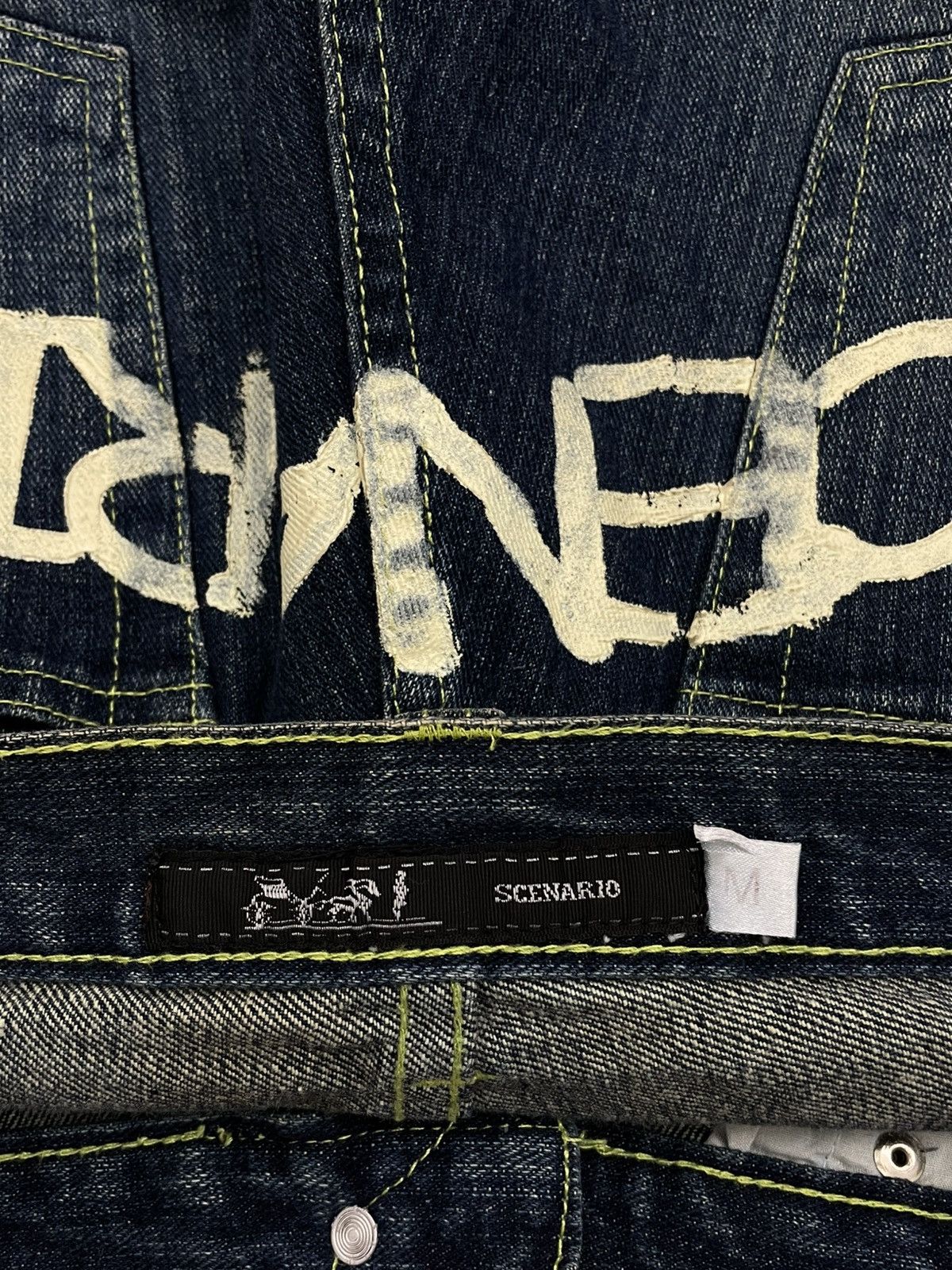 Hysteric Glamour VINTAGE SCENARIO STREETWEAR JAPAN DAICOCK DISTRESS OG DENIM Size US 33 - 14 Thumbnail