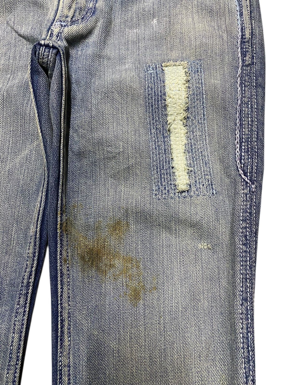 If Six Was Nine Japanese Brand Elvis Distressed Embroidery Flare Jeans Size 27" / US 4 / IT 40 - 7 Thumbnail