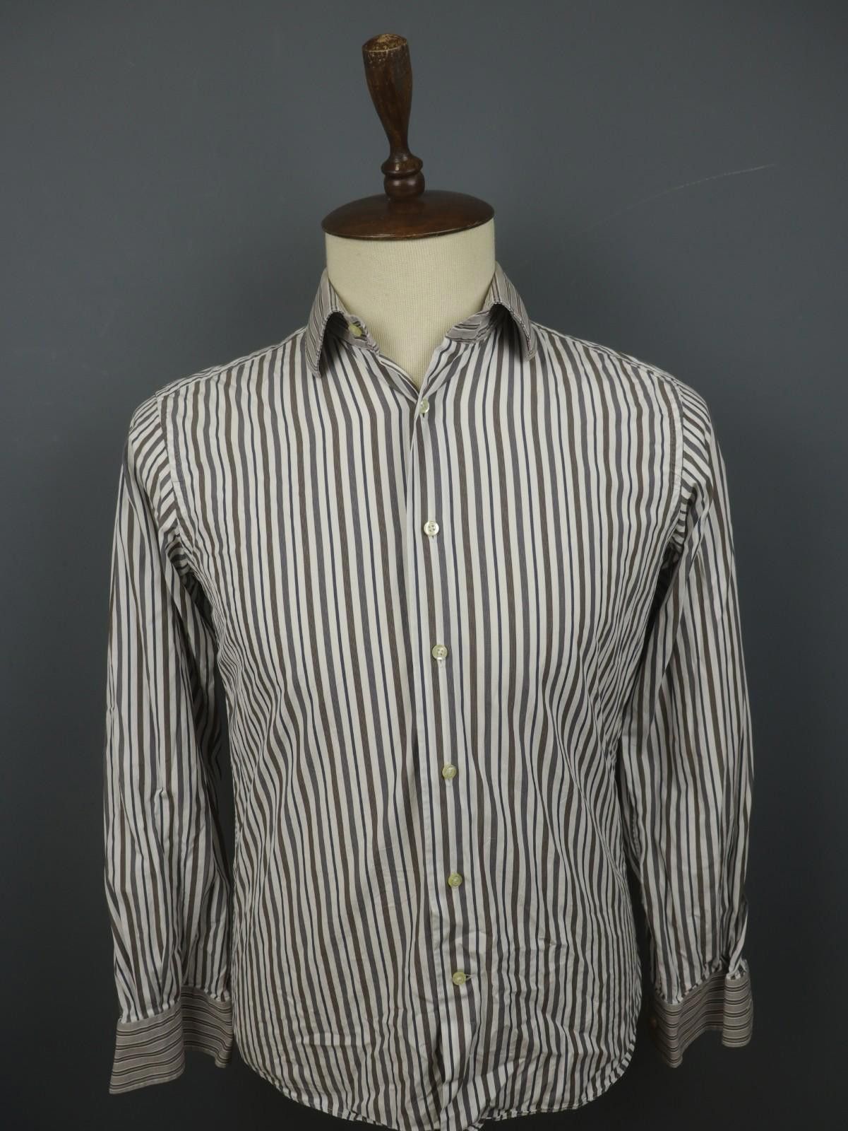 Etro ETRO Multi Striped Cotton Collared Button-Up Shirt Size 39 Size US M / EU 48-50 / 2 - 1 Thumbnail