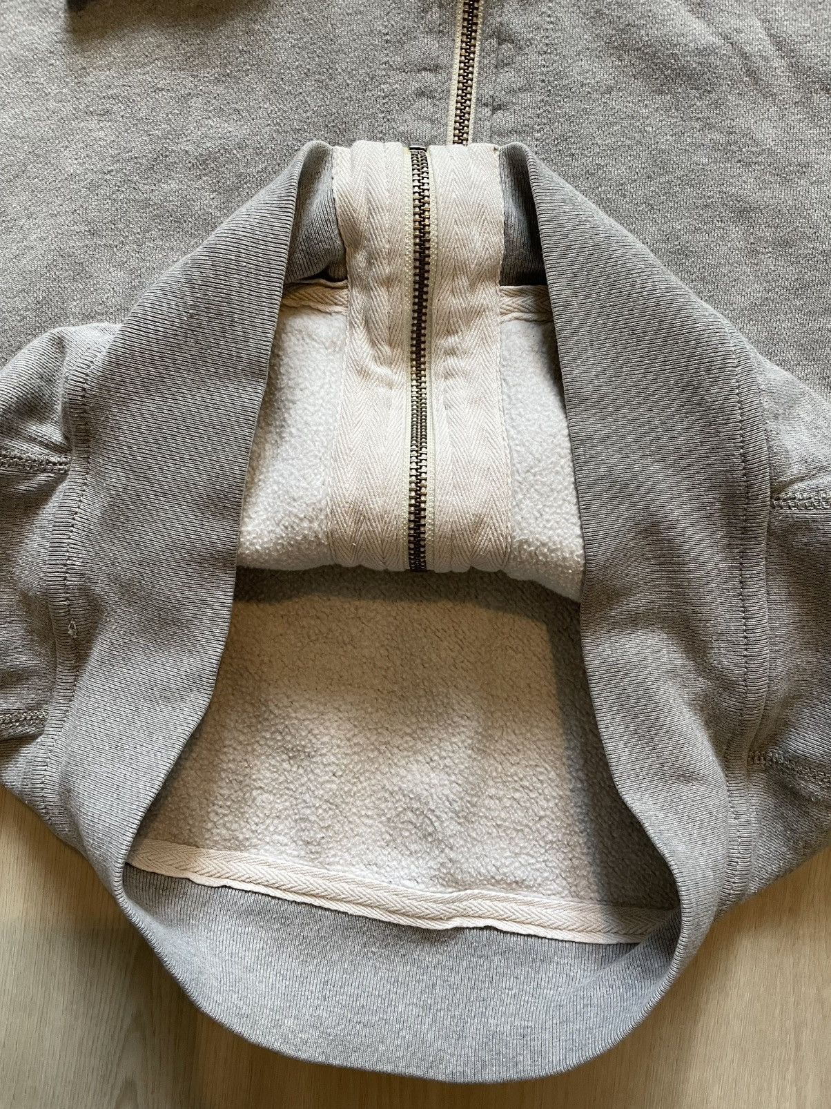Polo Ralph Lauren VTG Polo Ralph Lauren Heather Grey Full Zip Thermal Hood LG Size US L / EU 52-54 / 3 - 5 Thumbnail