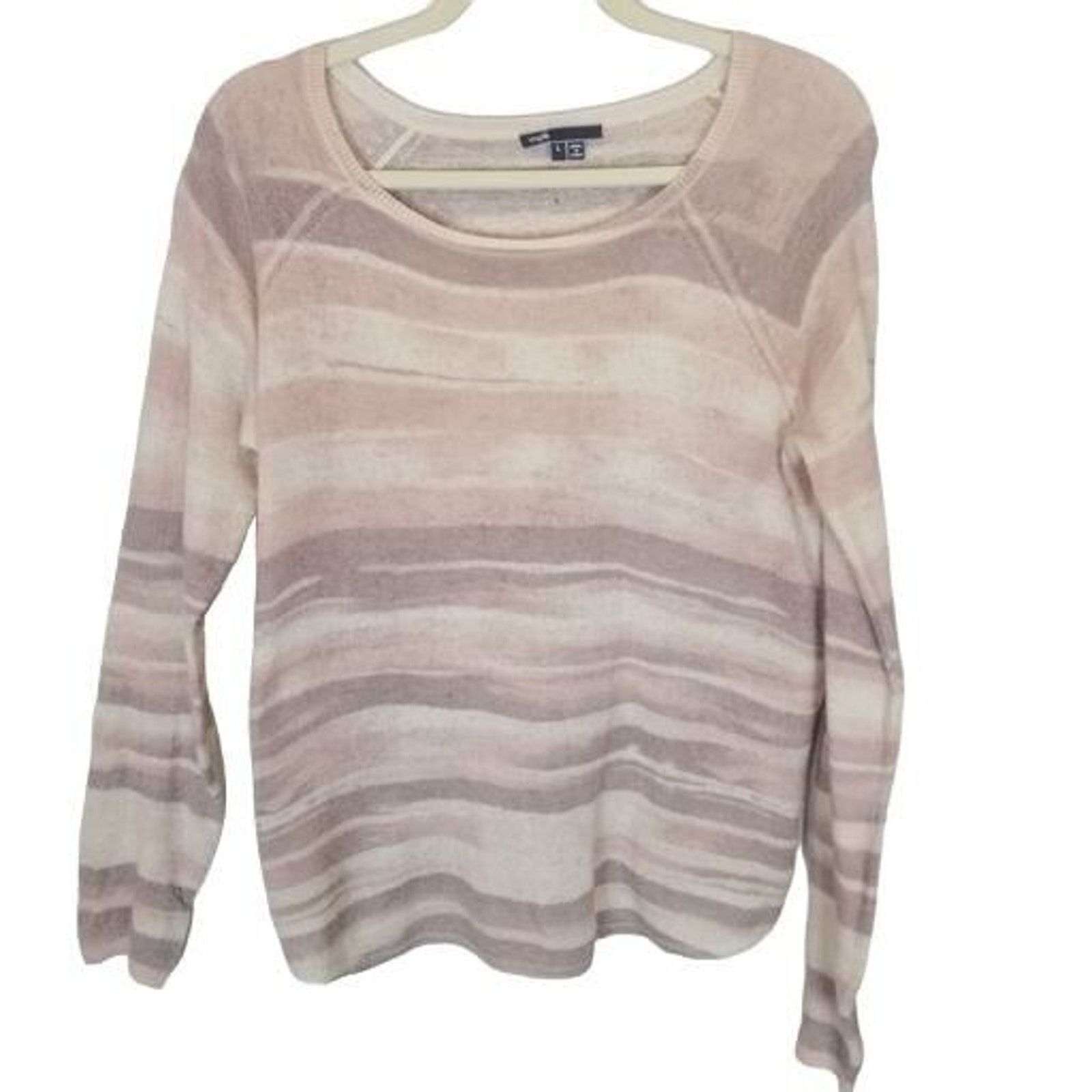 Vince Vince Womens Wool Cashmere Sweater Coastal Grandma Earthy L Size L / US 10 / IT 46 - 1 Thumbnail