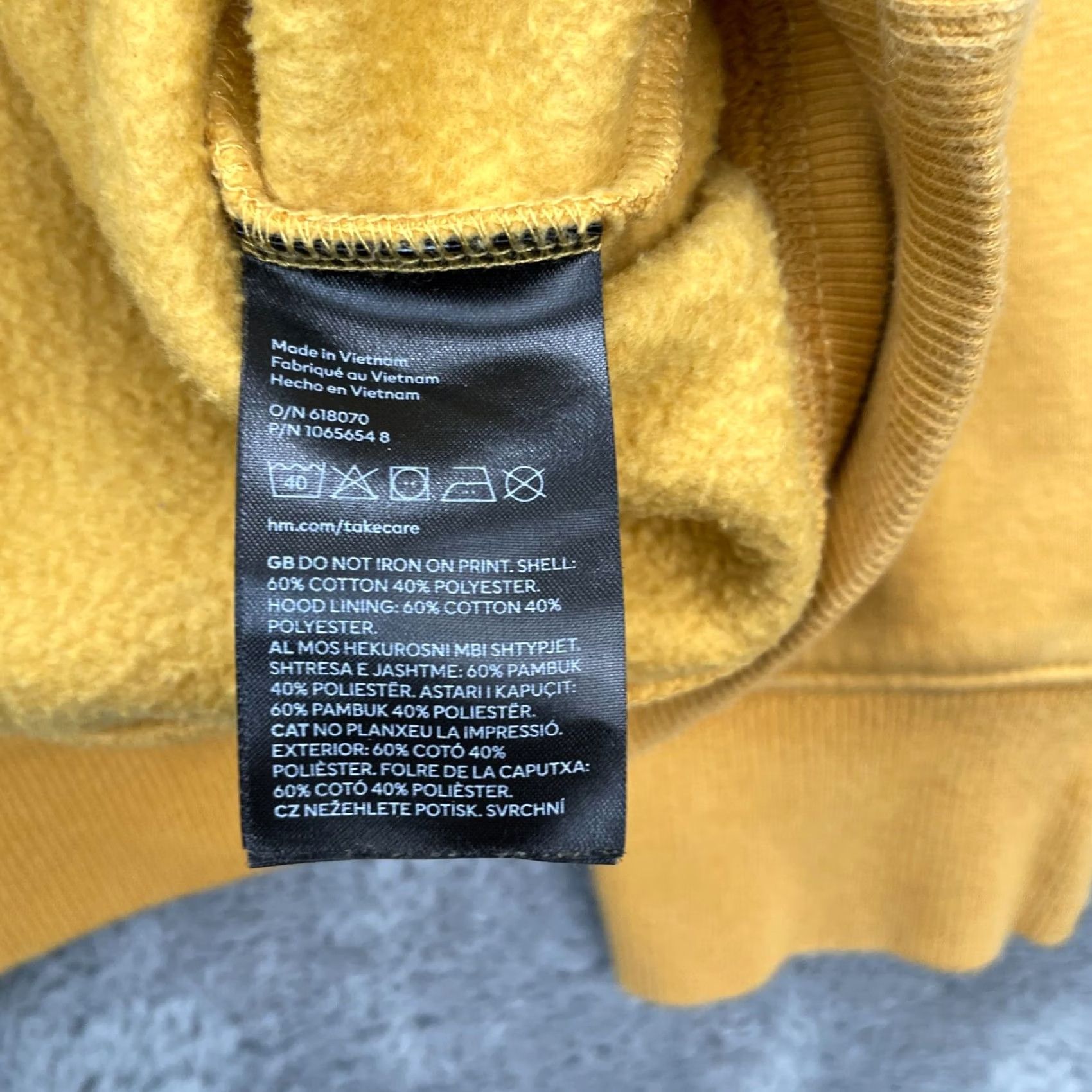 H&M H&M Marvel Hoodie Mens Medium Yellow Logo Cotton Polyester Fleece Lined Pullover Hooded Size US M / EU 48-50 / 2 - 4 Thumbnail