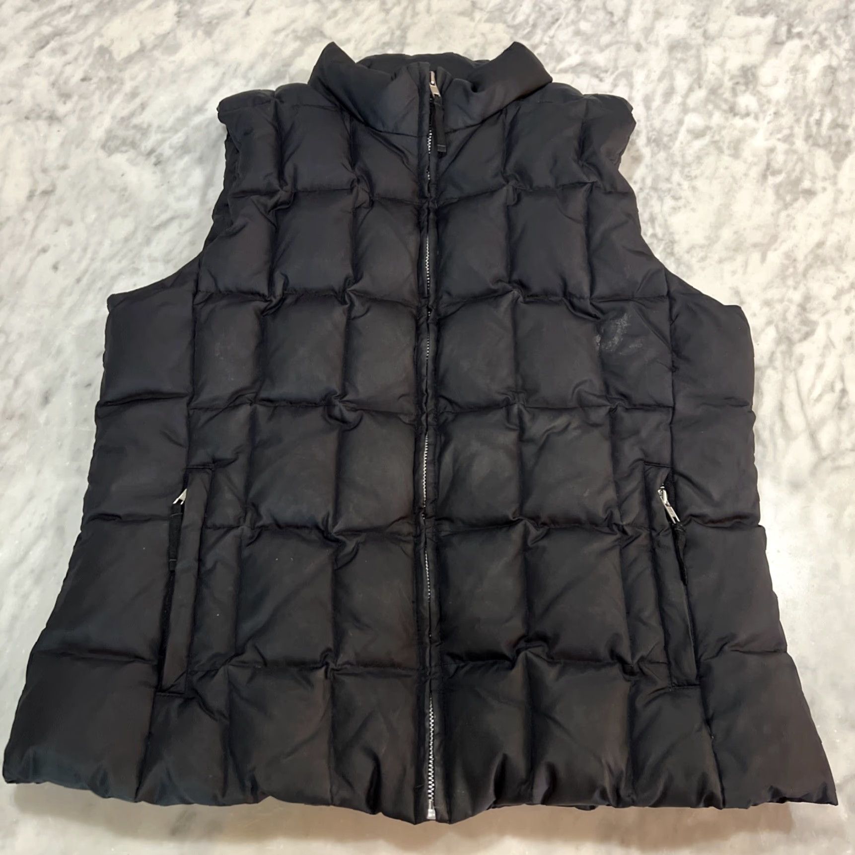 Gap VINTAGE Gap Zip Front 75% Down Vest Jacket Womens Size XL Black Pockets Y2K Size XL / US 12-14 / IT 48-50 - 2 Thumbnail