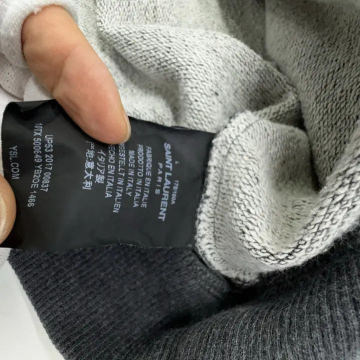 Saint Laurent Paris Saint Laurent Gray Logo Crewneck Sweatshirt-2507 Size US L / EU 52-54 / 3 - 1 Thumbnail