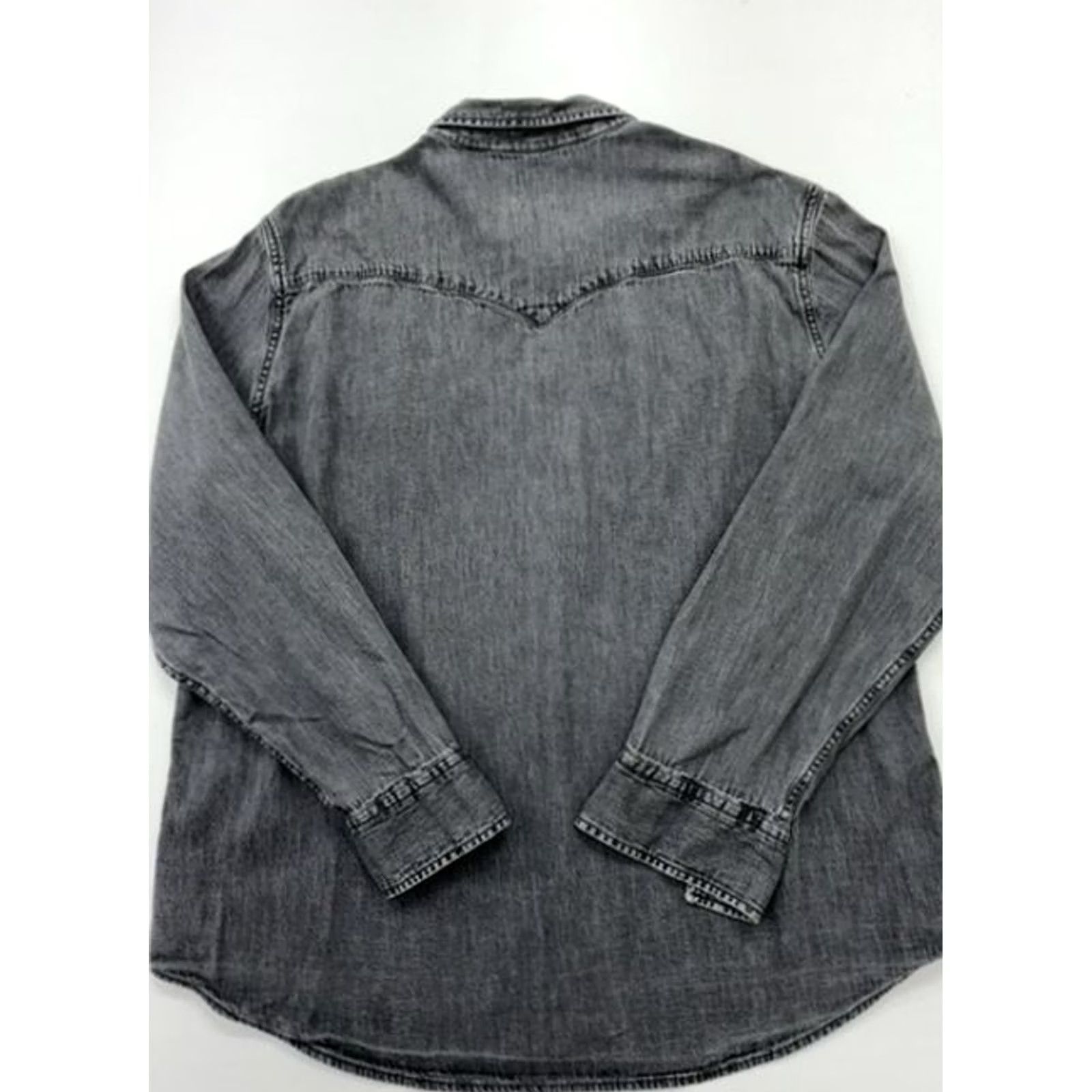 Levi's Levi's Boys Gray Denim Jacket Button Front Size XL Classic Lightweight Size US XL / EU 56 / 4 - 2 Thumbnail
