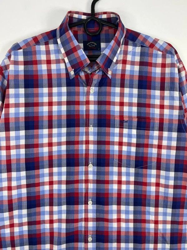 Paul & Shark Paul And Shark Yachting Plaid Short Sleeve Shirt Size L Size US L / EU 52-54 / 3 - 2 Thumbnail