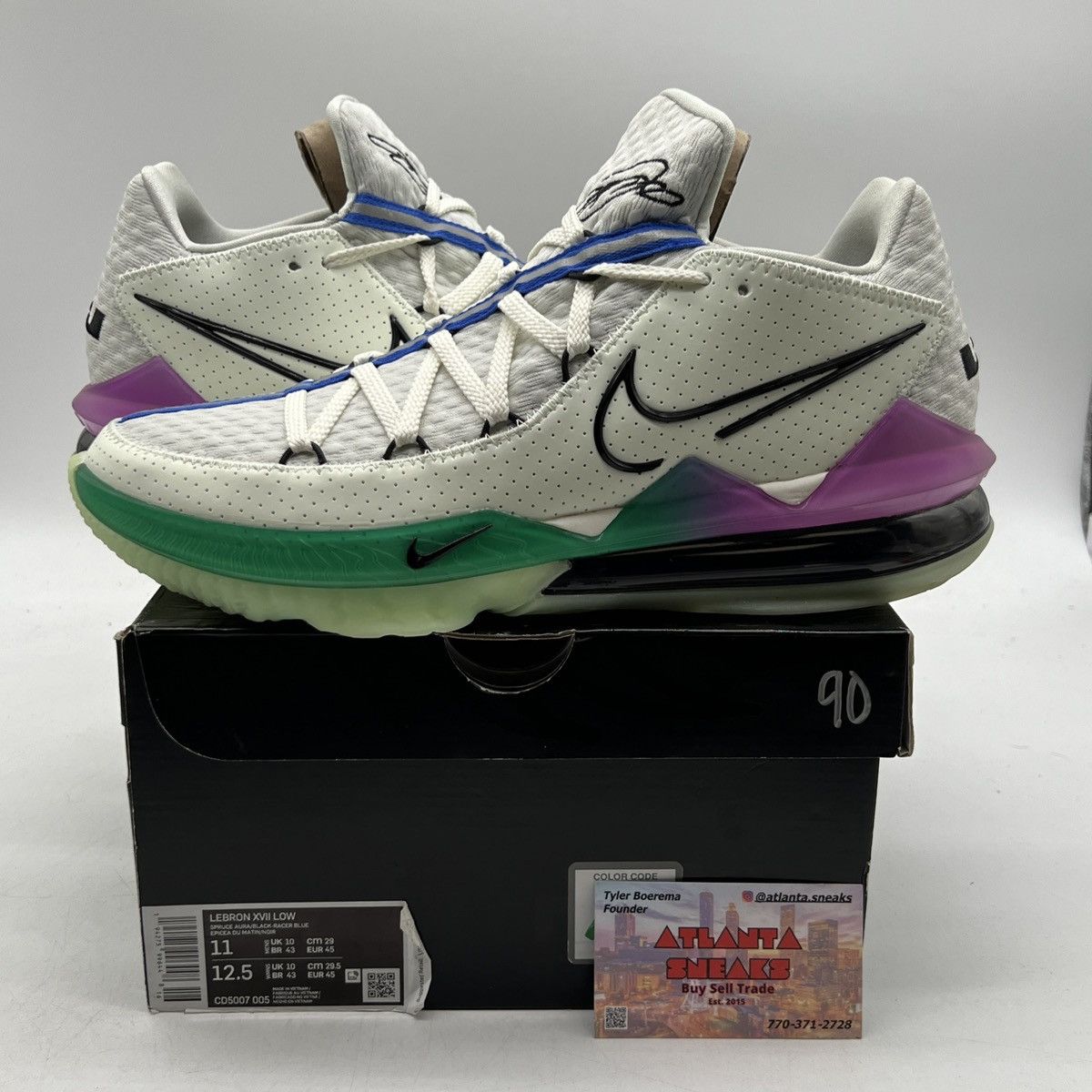 Nike Lebron 17 low glow in the dark Size US 11 / EU 44 - 1 Thumbnail