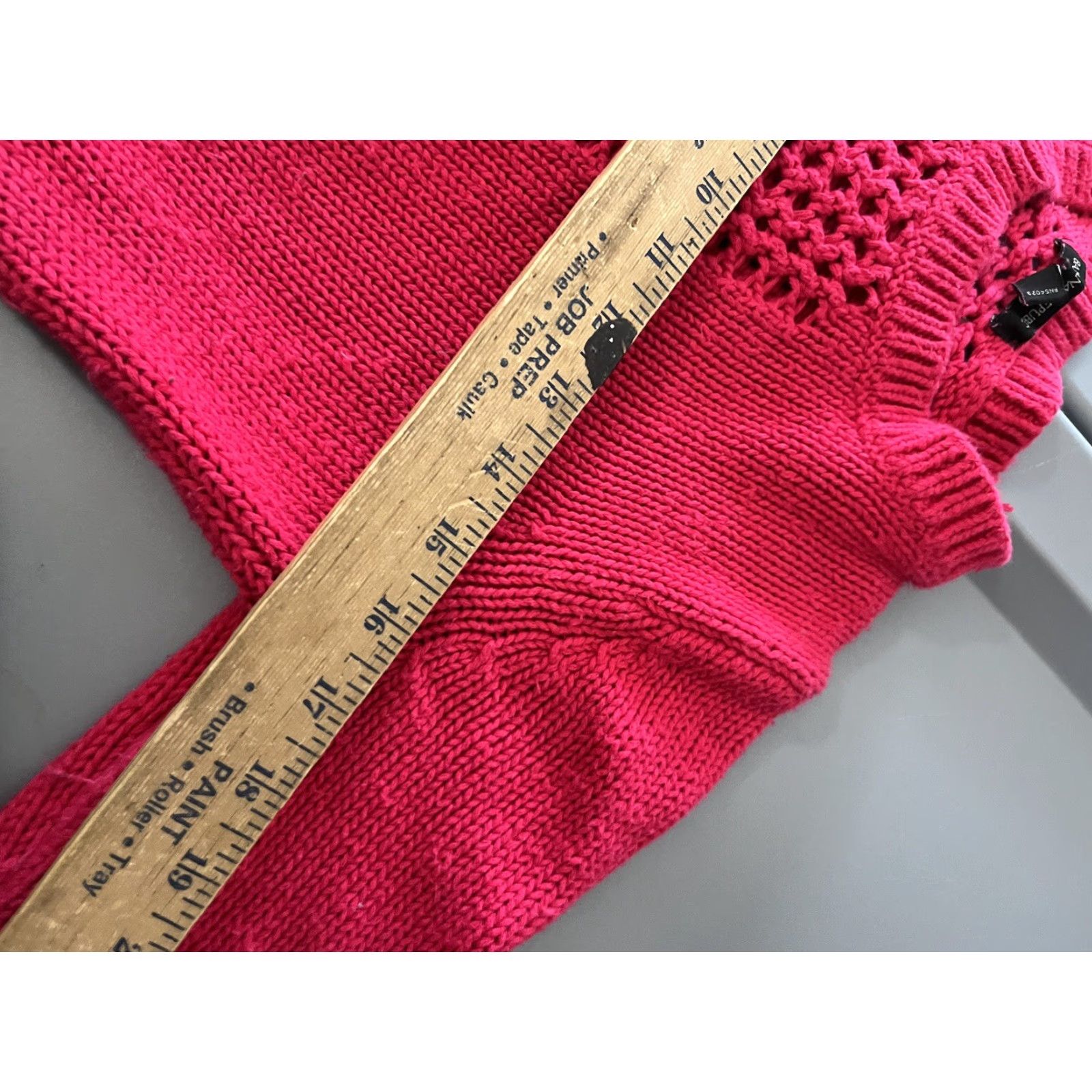 Banana Republic Banana Republic Sweater Womens XS Pink Open Knit Pullover Long Sleeve Crew Neck Casual Knitwear Lightweight Pattern: Solid Size XS / US 0-2 / IT 36-38 - 5 Thumbnail