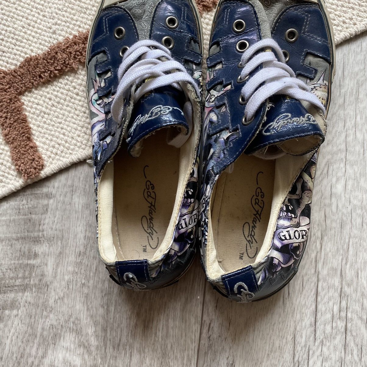 Ed Hardy ED HARDY Y2K SKULLS TATTOO SNEAKERS Size US 7 / EU 40 - 5 Thumbnail
