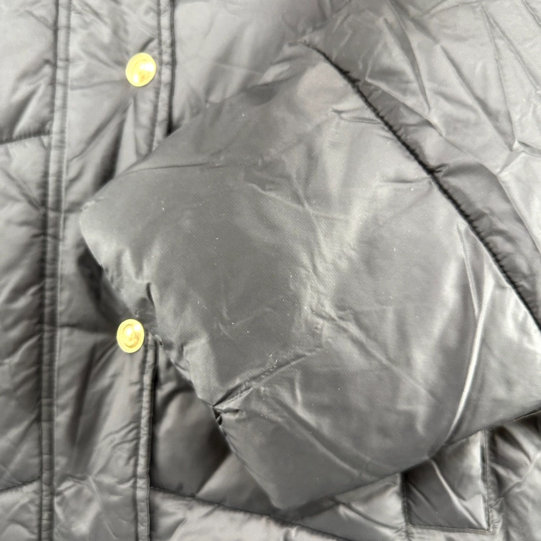 J.Crew J.CREW Puffer Jacket Womens XL Black Full Zip Sn ap Signature Preppy 90s Winter Casual Size XL / US 12-14 / IT 48-50 - 3 Thumbnail