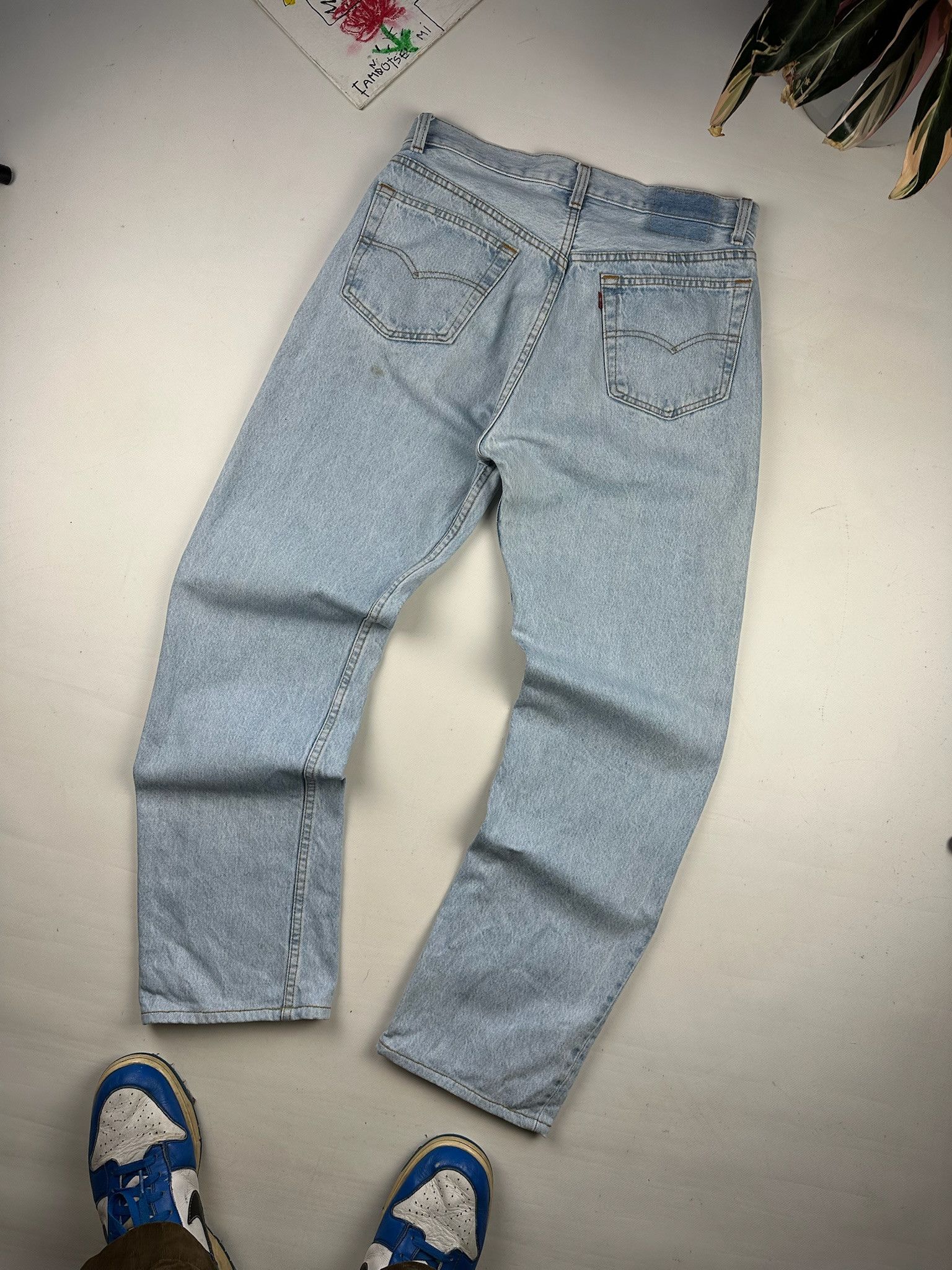 Levi's Vintage 90s Levi’s Washed Blue Denim Jeans Size US 30 / EU 46 - 4 Thumbnail