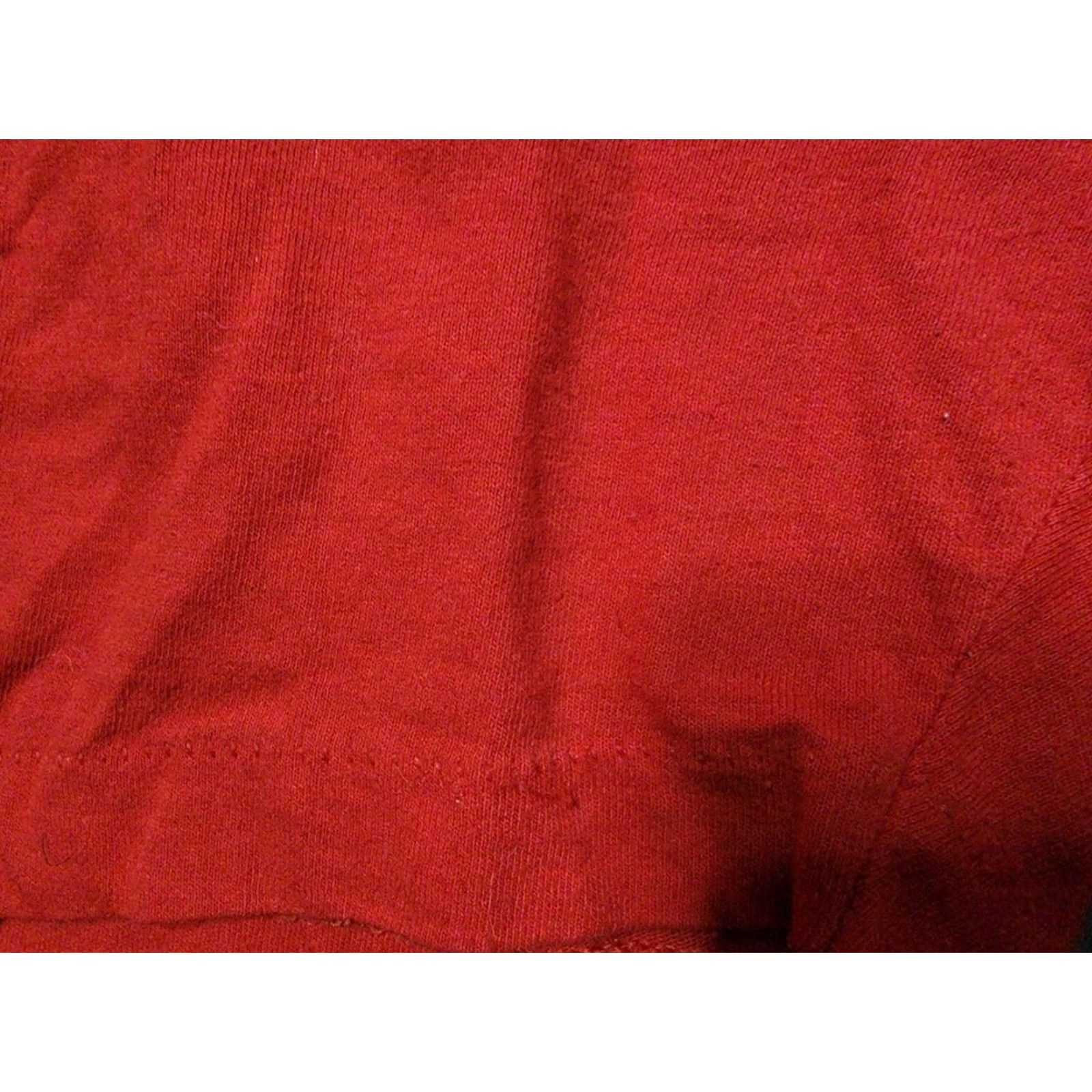 Fruit Of The Loom VINTAGE Fruit of the Loom Red Graphic Tee Mens 2XL Puff Paint Poinsettia Christmas 1980s Distressed Size US XXL / EU 58 / 5 - 4 Thumbnail