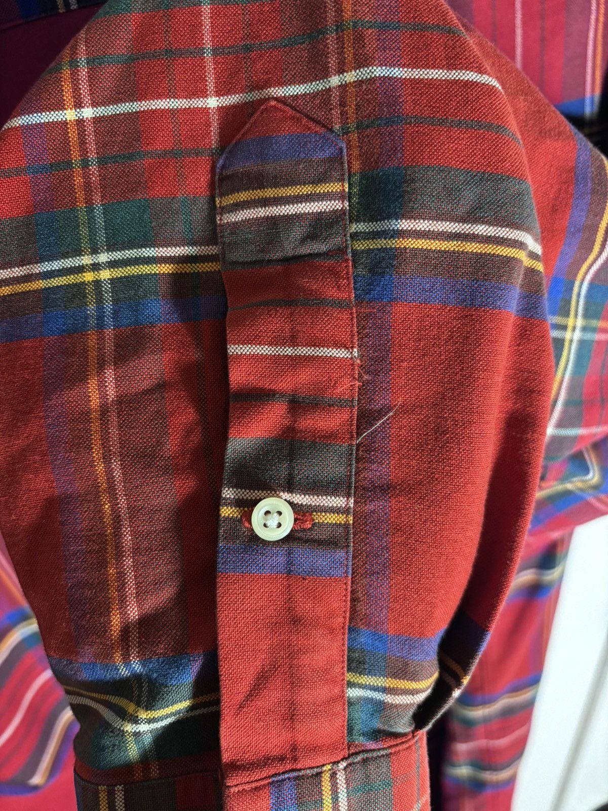 Ralph Lauren RALPH LAUREN | NWOT Classic Red Plaid Button-Down Shirt Size US L / EU 52-54 / 3 - 13 Thumbnail