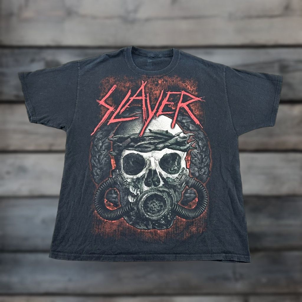 Hanes VINTAGE Slayer Shirt Mens XL Black World Blood Skull Band Do You Want To Die Y2K Size US XL / EU 56 / 4 - 1 Thumbnail