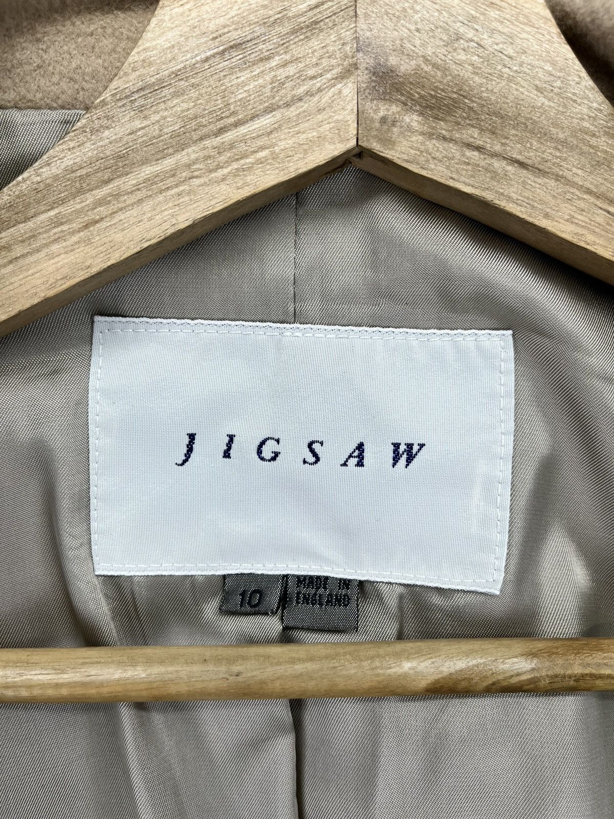 Jigsaw Vintage Jigsaw England Button Up Wool Jacket Size M / US 6-8 / IT 42-44 - 7 Thumbnail