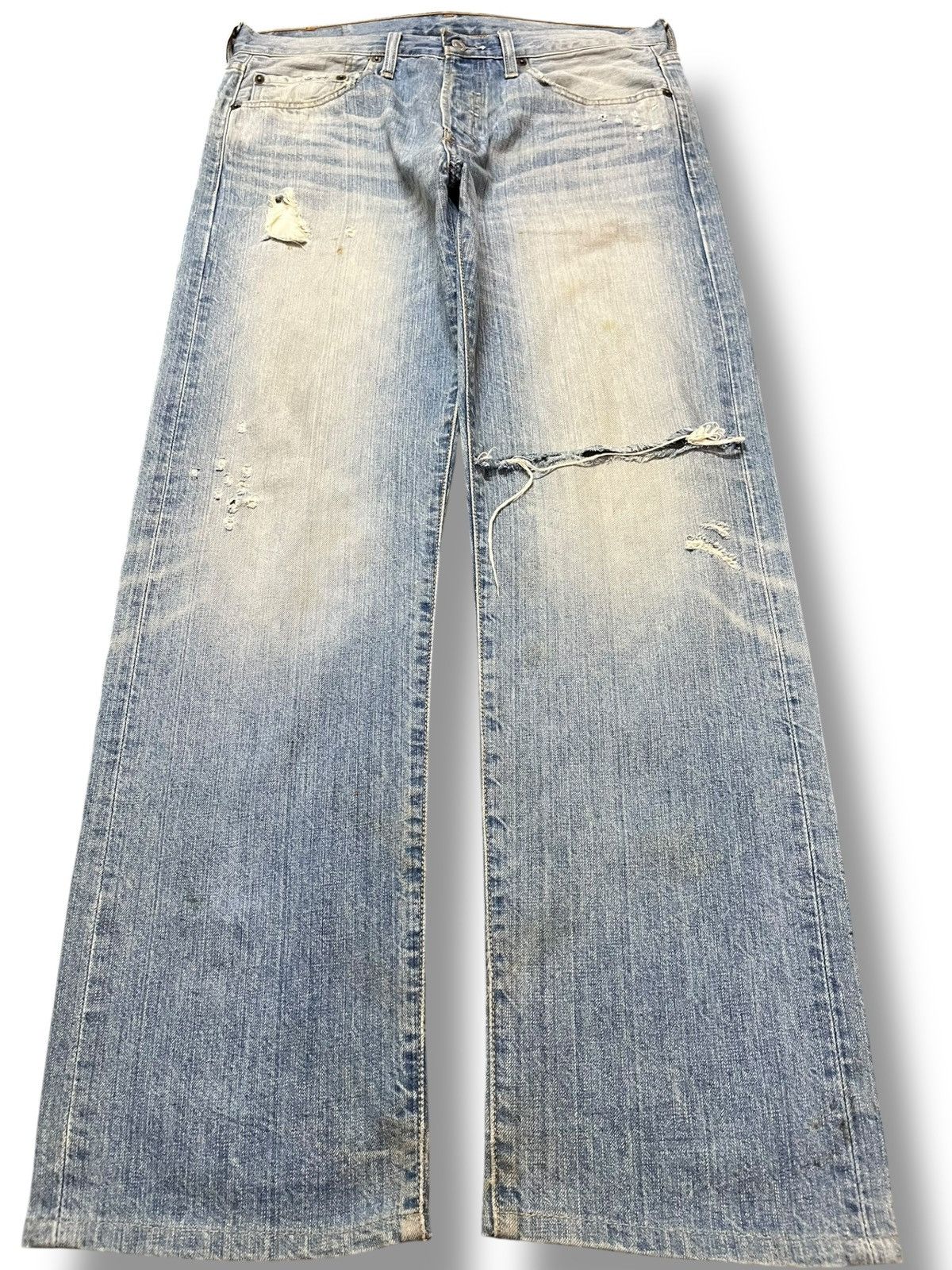 Levi's Vintage Clothing Vintage Levi’s 501 Faded Grunge Distressed Denim Size US 33 - 1 Thumbnail