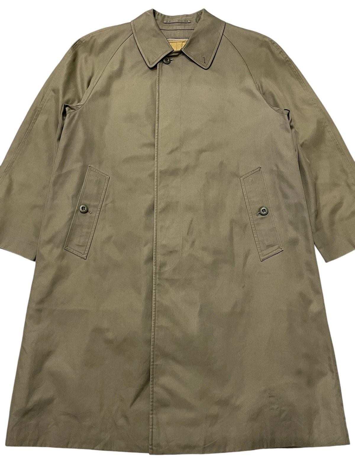 Burberry × Vintage Burberrys Nova Check Wool Lined Trench Coat Long Jacket Size US M / EU 48-50 / 2 - 5 Thumbnail