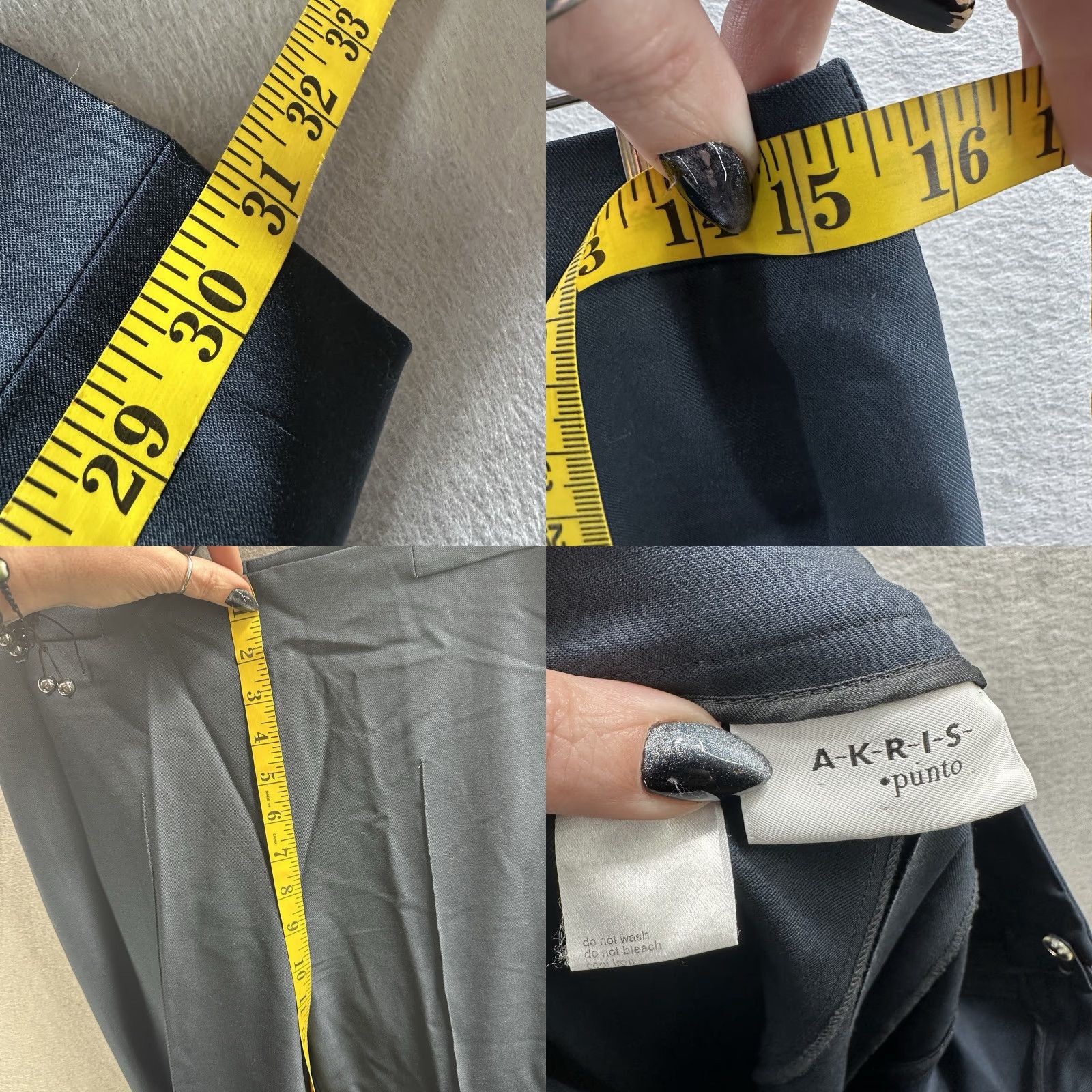 Akris Akris Pants Women 4 Blue Cotton Stretch Slim Straight 90s City Preppy Women Size 27" / US 4 / IT 40 - 8 Thumbnail