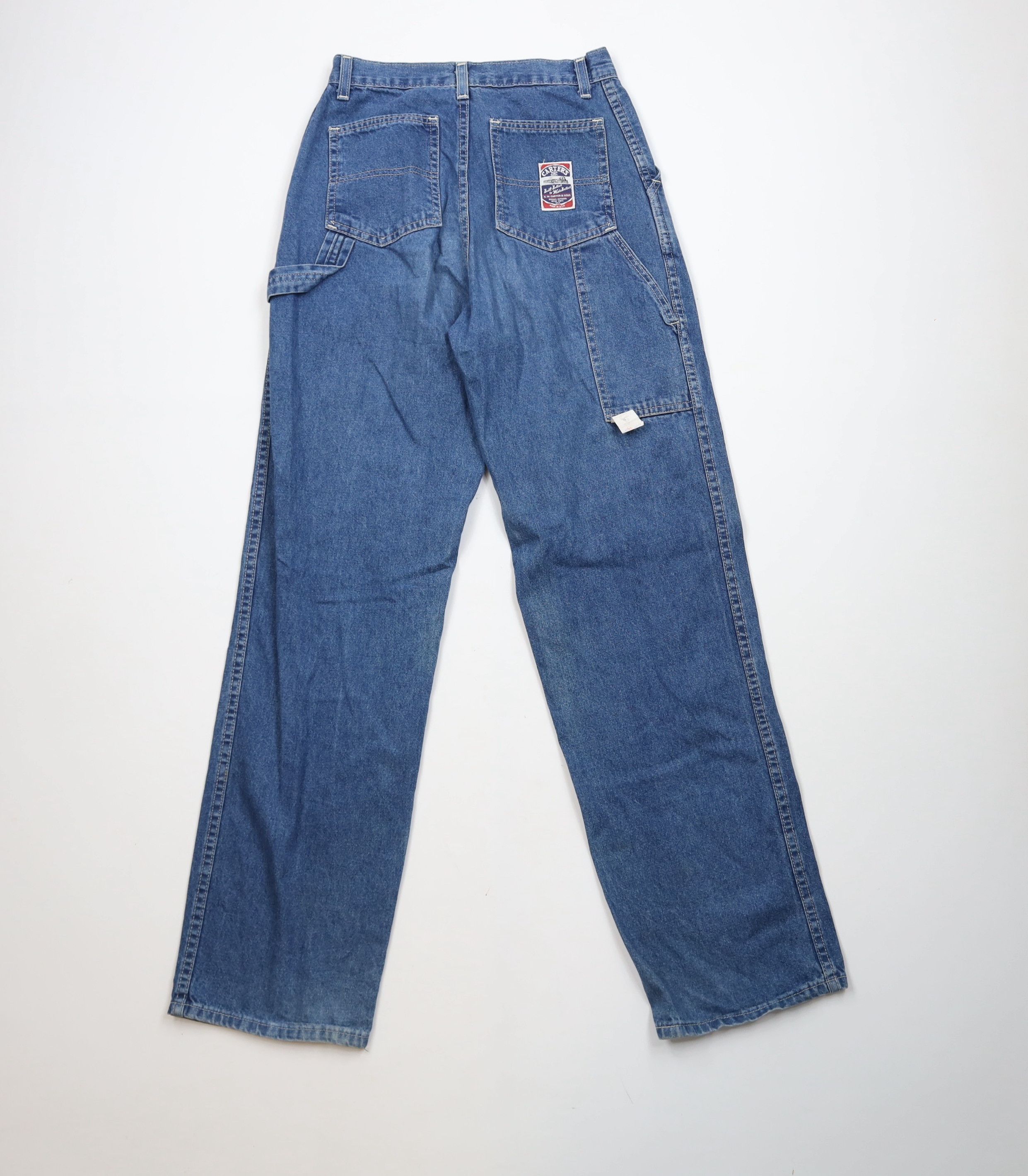 Vintage Vintage 70s Streetwear Workwear Dungaree Denim Jeans USA Size 27" / US 4 / IT 40 - 9 Thumbnail