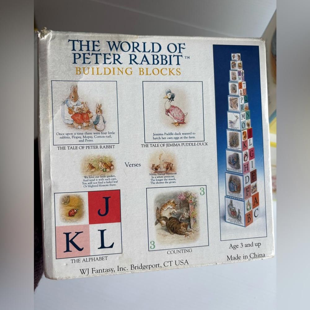 Designer Vintage 1998 The World of Peter Rabbit Building Blocks Size ONE SIZE - 3 Thumbnail