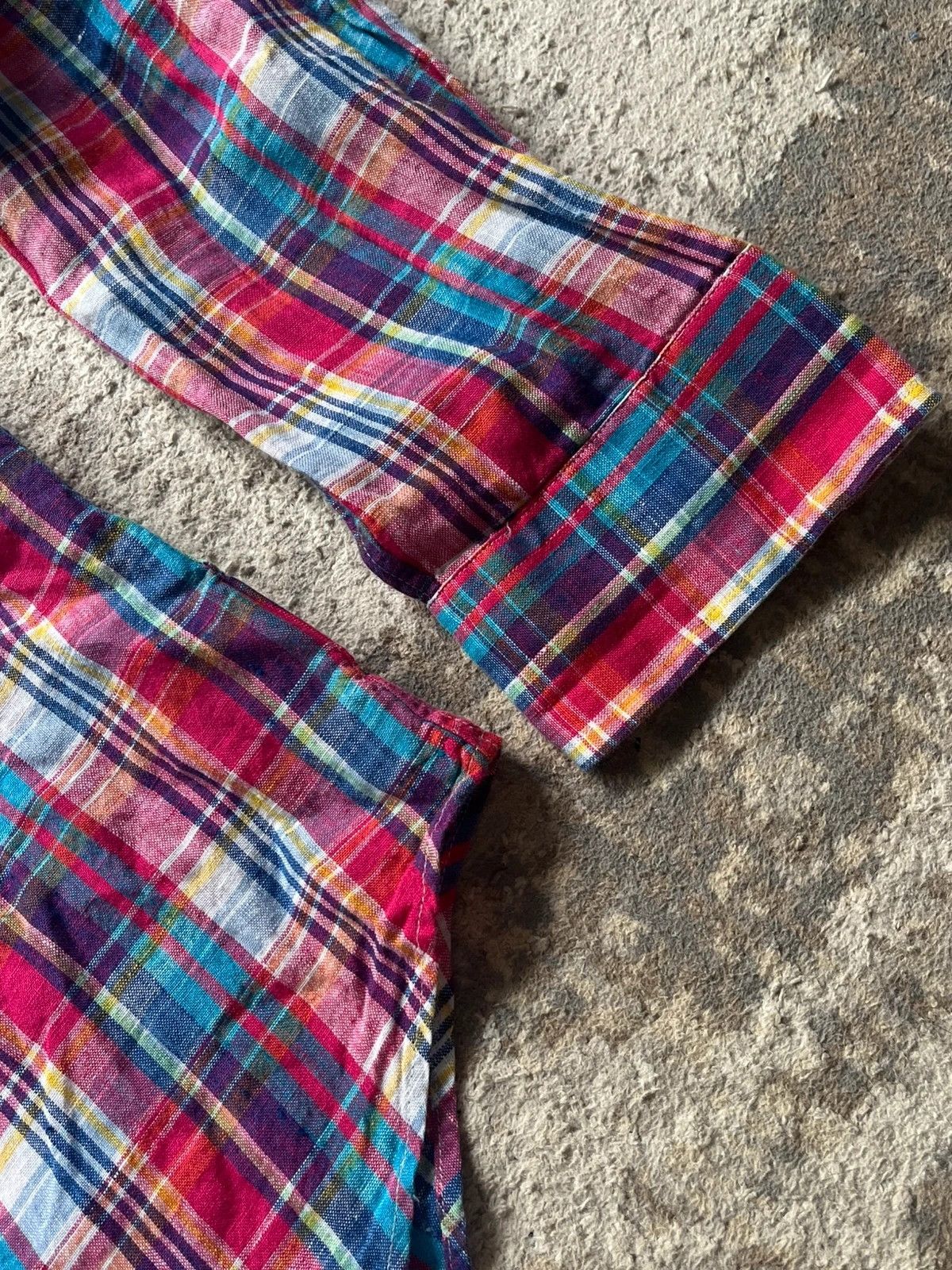 Ralph Lauren Polo Ralph Lauren Checked Plaid Shirt Sz L 100% Linen Size US L / EU 52-54 / 3 - 9 Thumbnail