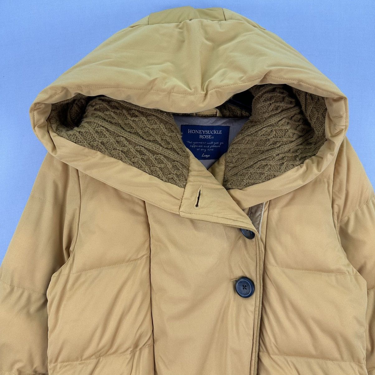 Japanese Brand Honeysuckle Rose Puffer Jacket Hoodie Free Fit Fiber Size XS / US 0-2 / IT 36-38 - 7 Thumbnail