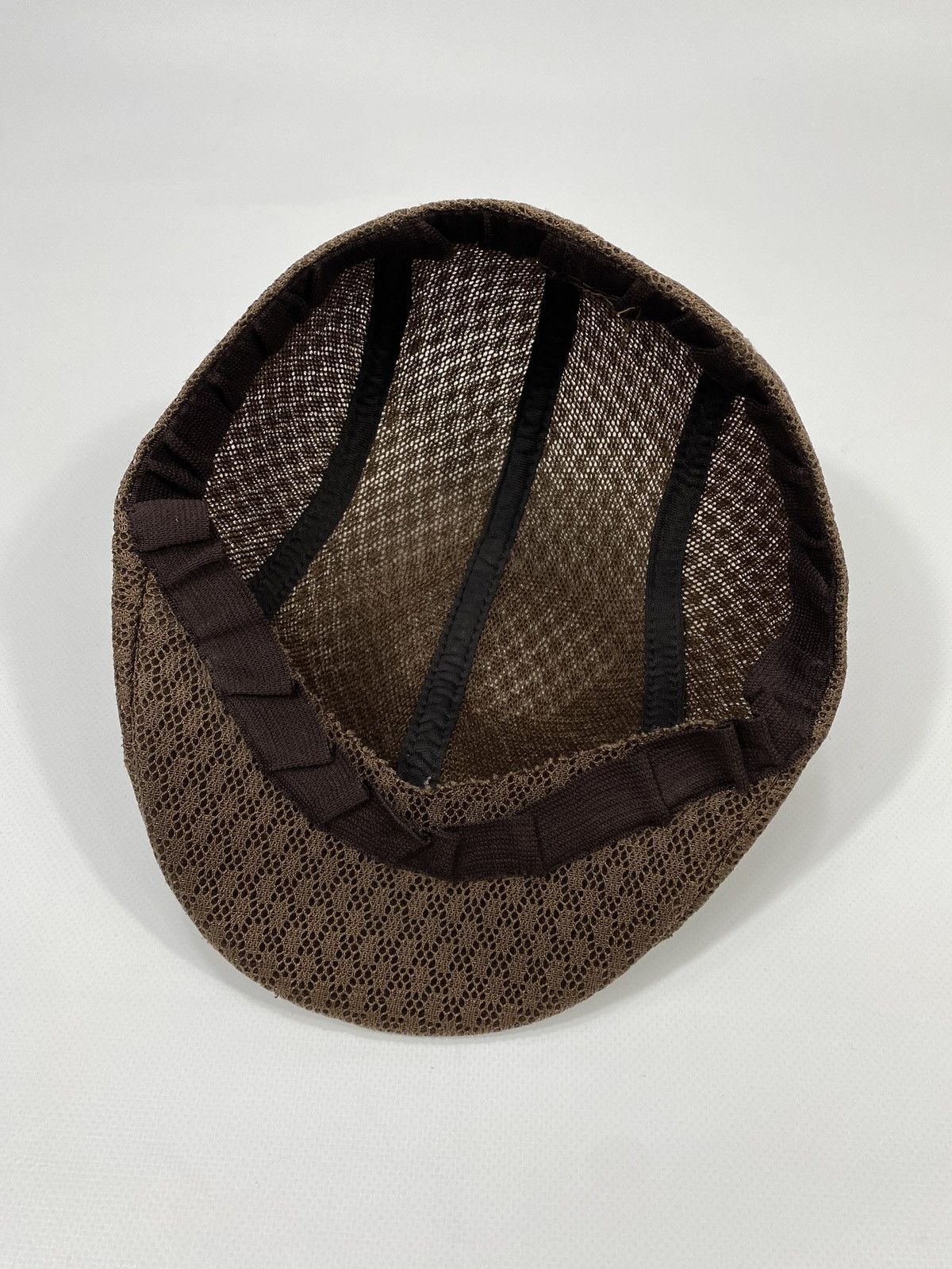 Vintage Vintage Mesh Guipure Material Flat Cap Sport Hat Size ONE SIZE - 11 Thumbnail