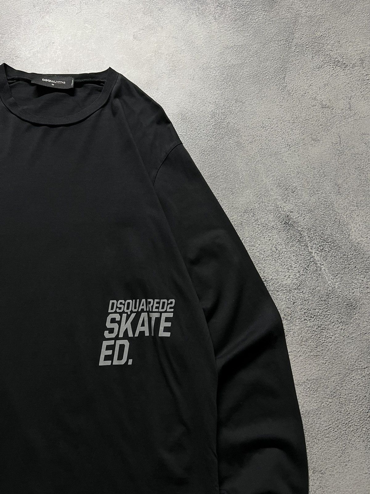 Dsquared2 Vintage Y2k Dsquared 2 Skate Ed🖤 Reflective Logo Long Sleeve Size US M / EU 48-50 / 2 - 12 Thumbnail