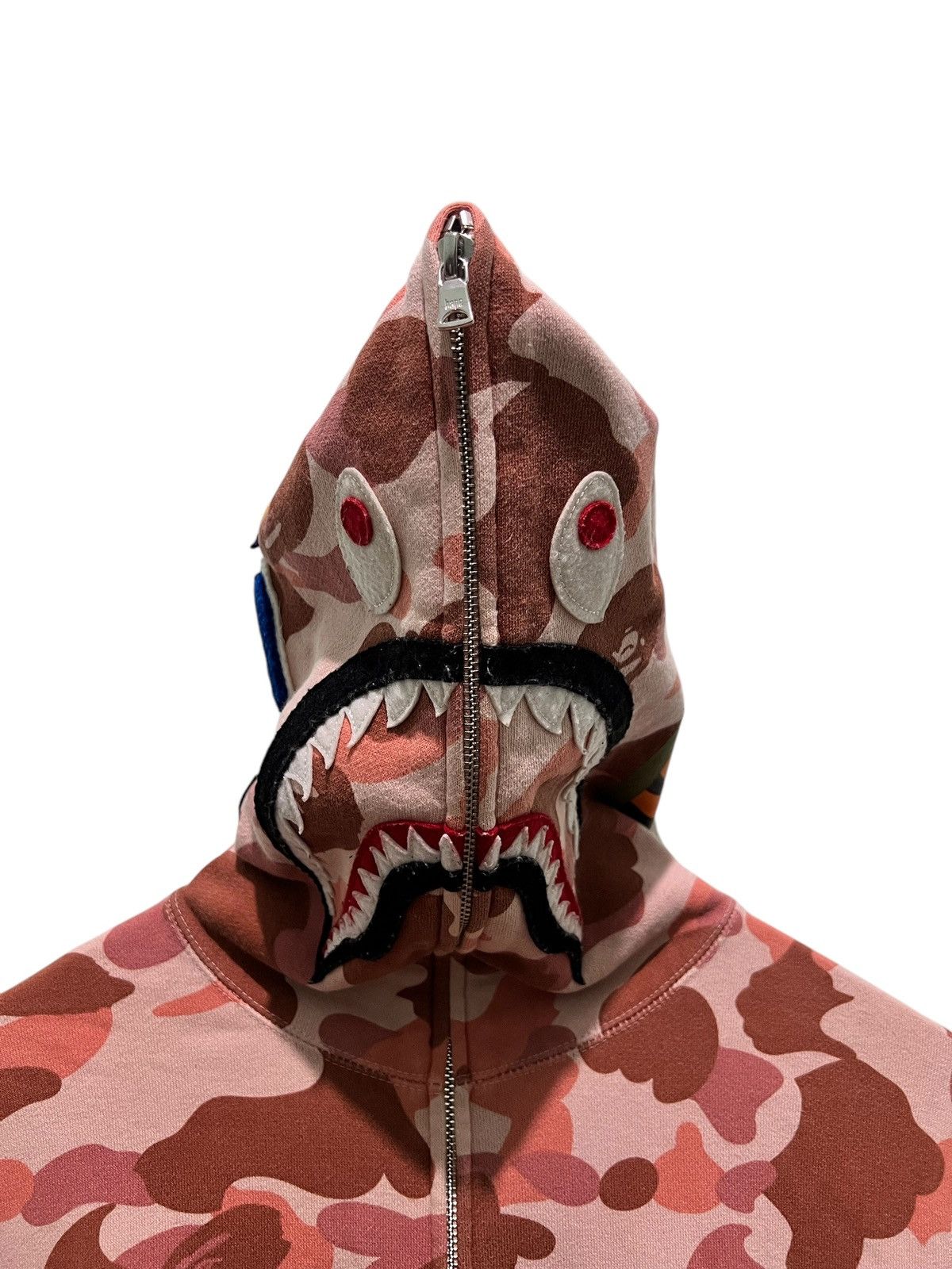 Bape BAPE WGM Camo Shark Full Zip Hoodie Size S / US 4 / IT 40 - 2 Thumbnail