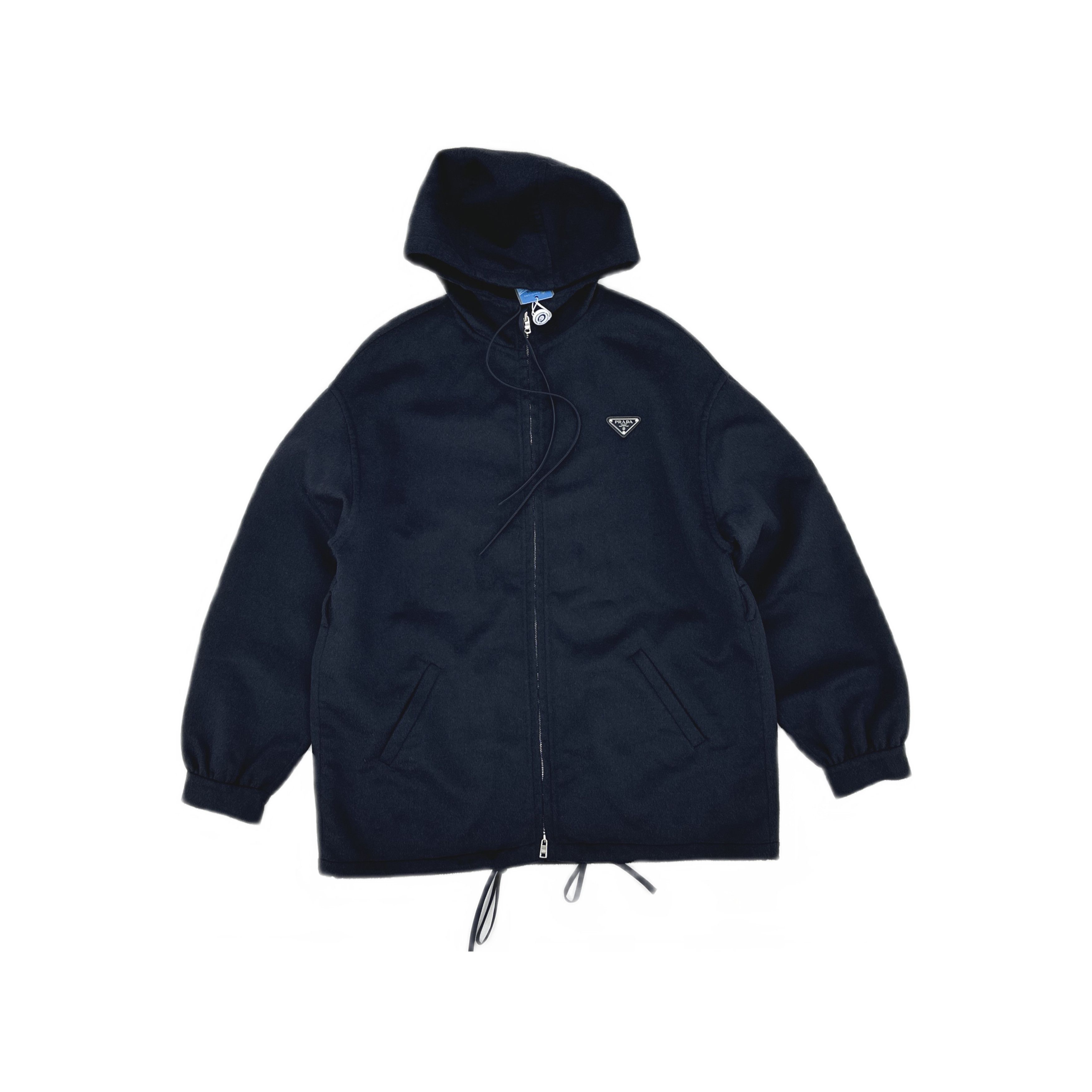 Prada Prada Zip-Up Hooded Jacket Size 40 Size US XXS / EU 40 - 1 Thumbnail