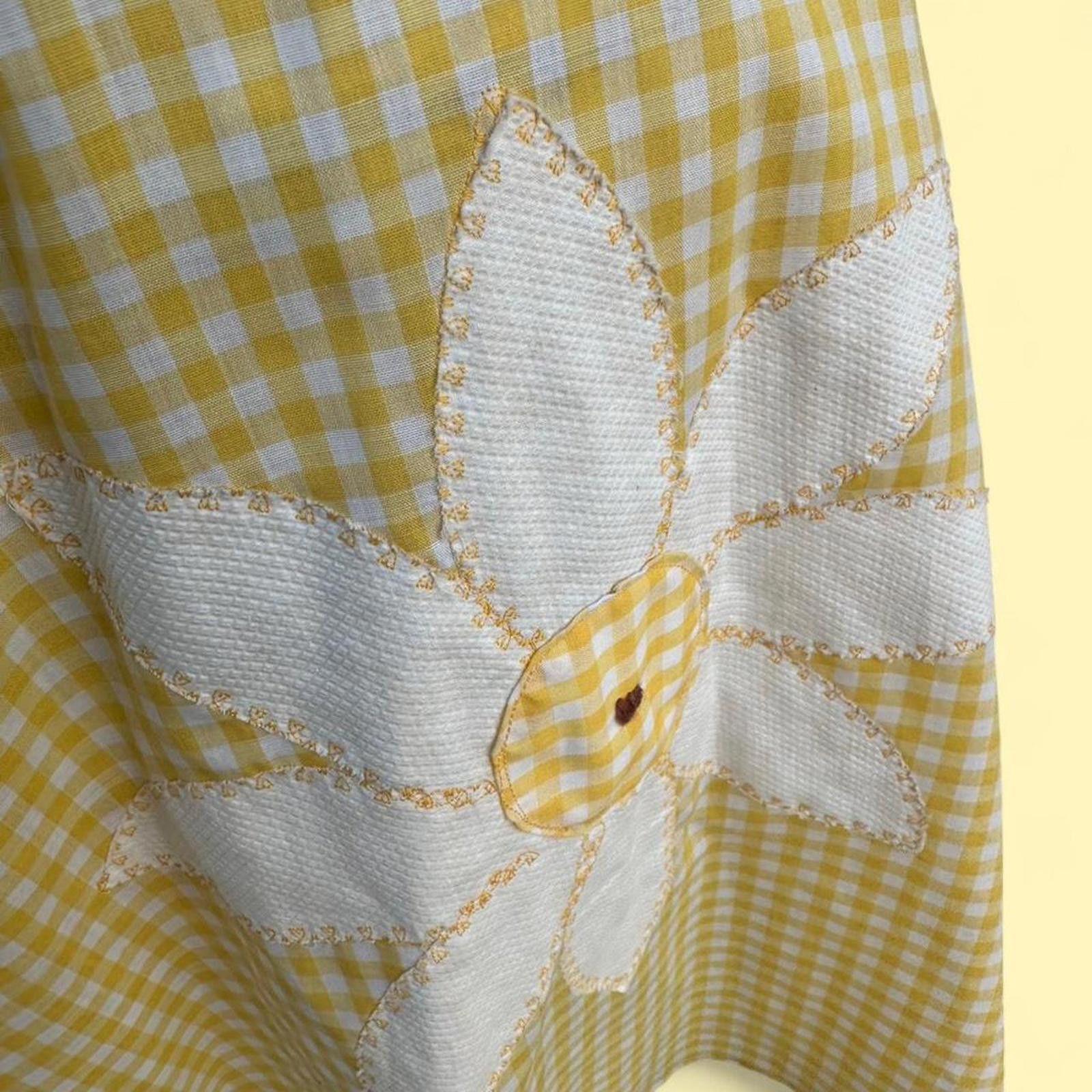 Other gingham dress with daisy flowers and a collar #cottagecore Size S / US 4 / IT 40 - 4 Thumbnail