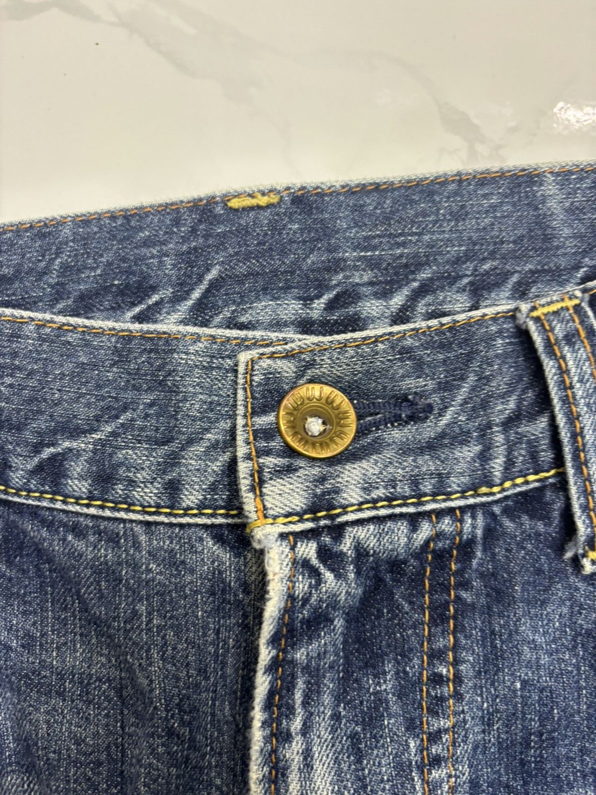 Undercover × Uniqlo 🔥VINTAGE UNIQLO S002 REGULAR DISTRESSED JEAN Size US 34 / EU 50 - 13 Thumbnail
