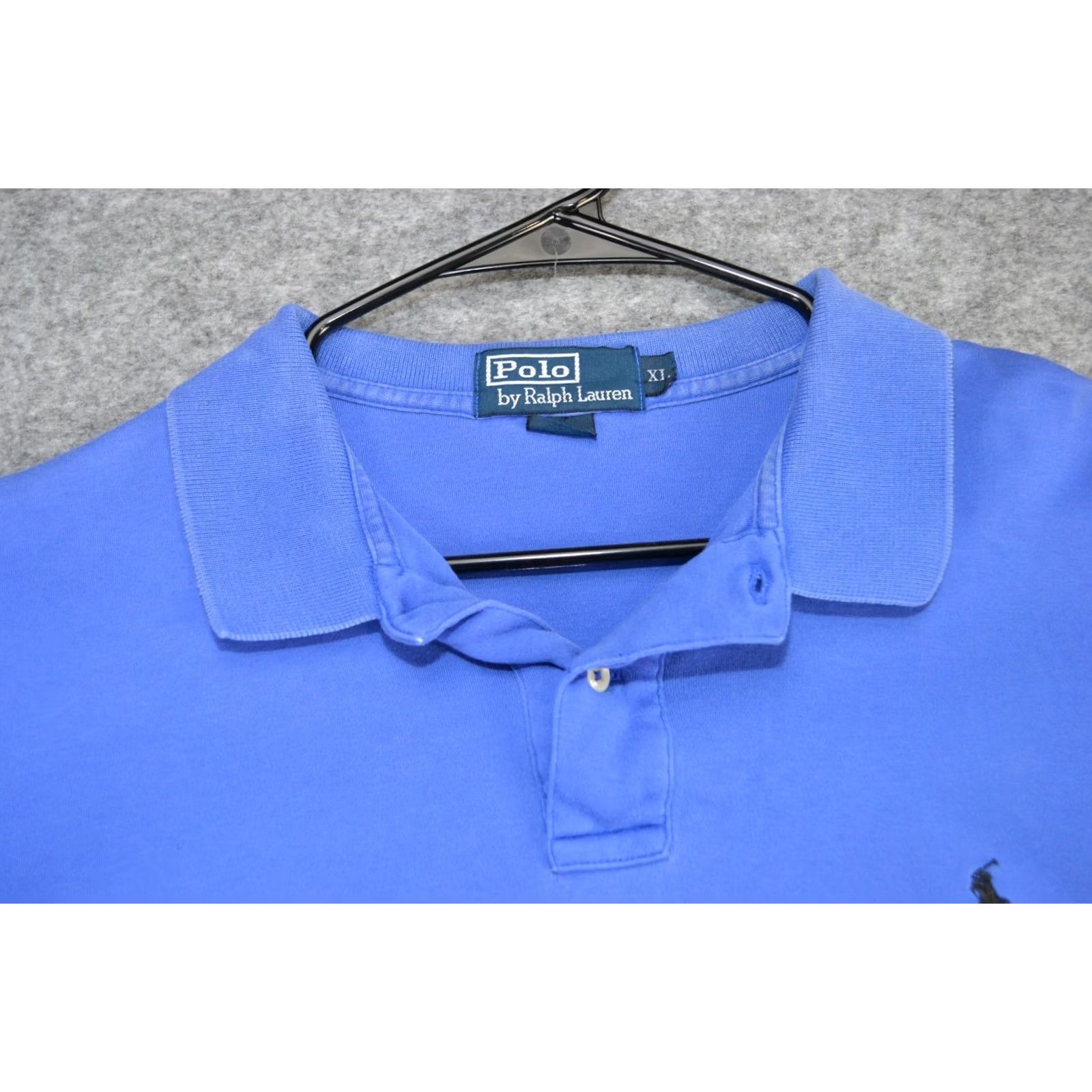 Polo Ralph Lauren VINTAGE Polo Ralph Lauren Polo Shirt XL Blue Cotton Pony Golf Performance Mens Size US XL / EU 56 / 4 - 4 Thumbnail
