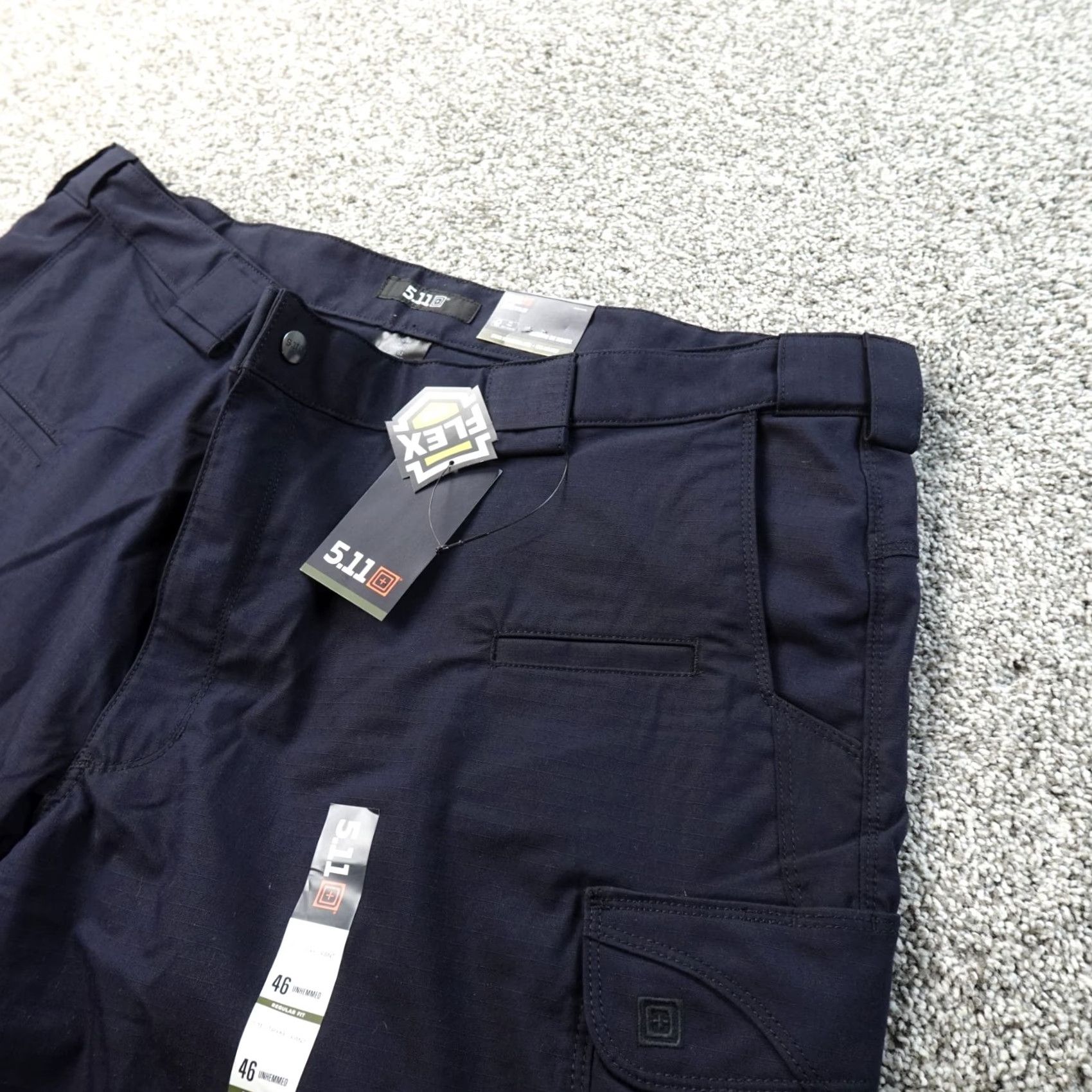 Vintage 5.11 Tactical Pants Mens 46X24 Blue Stryke Flex Tac Cargo Utility Stretch Pants Mens Regular Flat Front Cargo Pocket Cotton Polyester Blue 46 Size US 30 / EU 46 - 2 Thumbnail