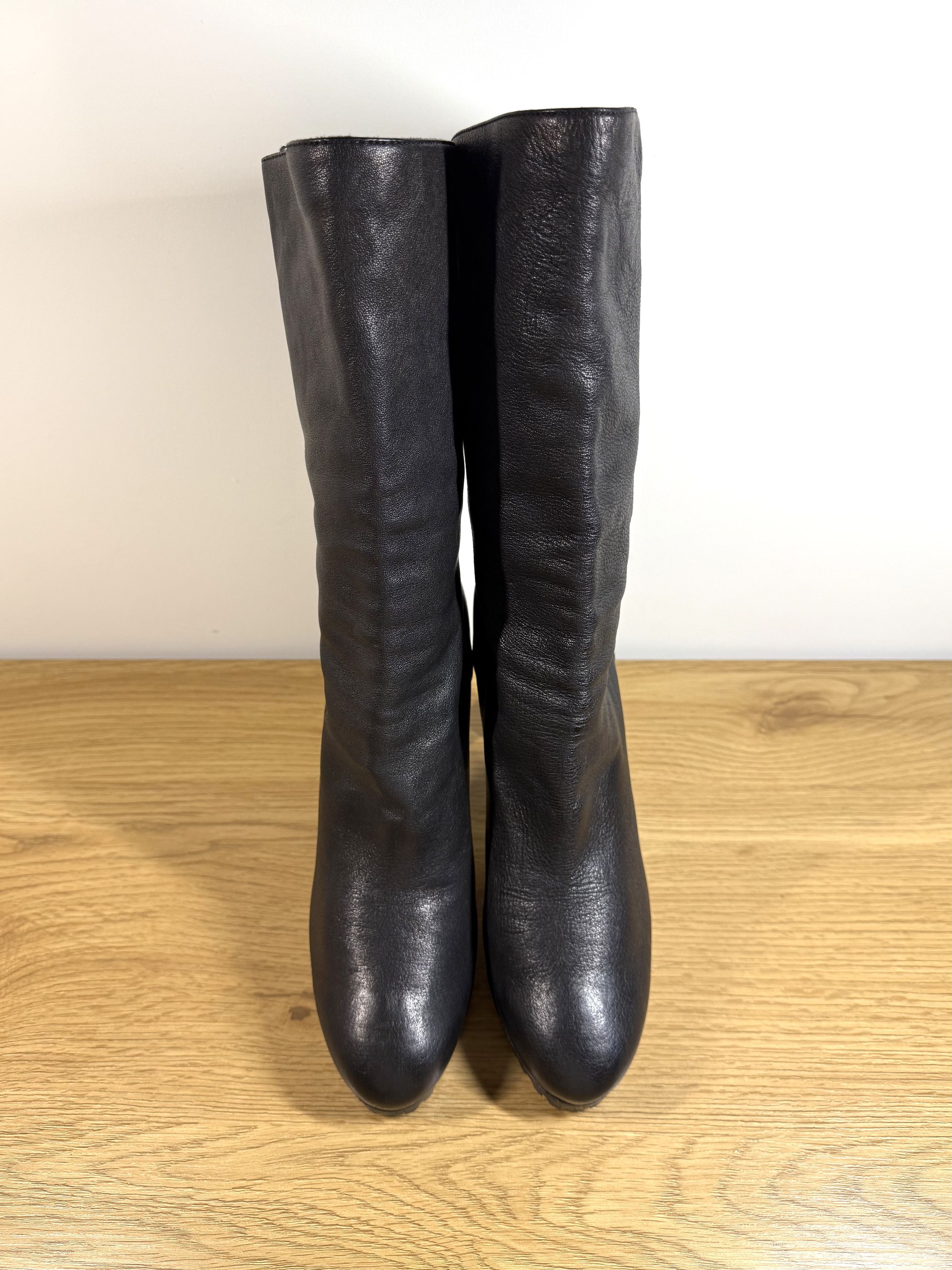 Yves Saint Laurent Yves Saint Laurent Passy 90 Ranch Heeled Zip Boots 39.5 Size US 9.5 / IT 39.5 - 5 Thumbnail